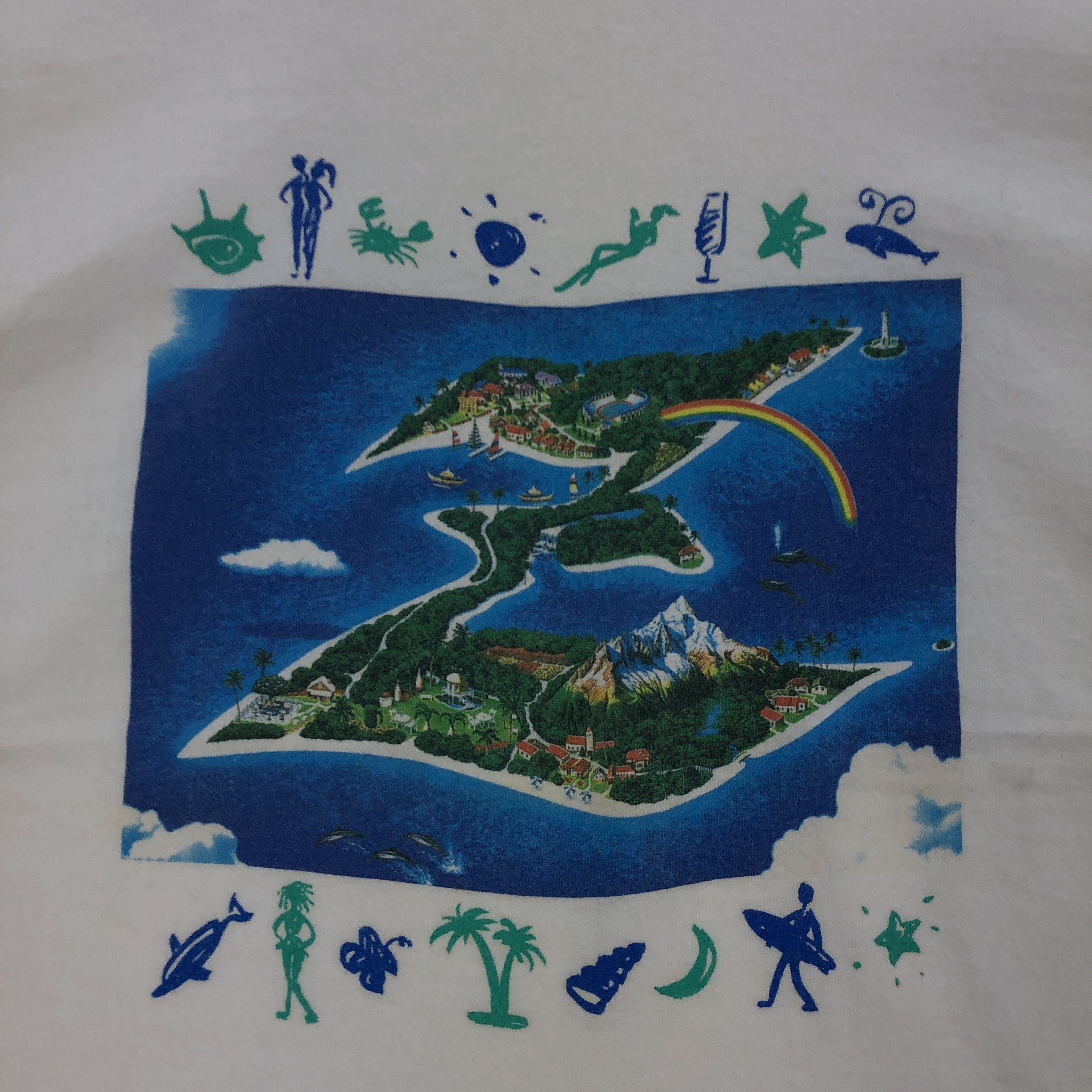 Vintage Vintage 90s Vacation Z Island Tshirt Novelty Crewneck Tees Size US L / EU 52-54 / 3 - 2 Thumbnail