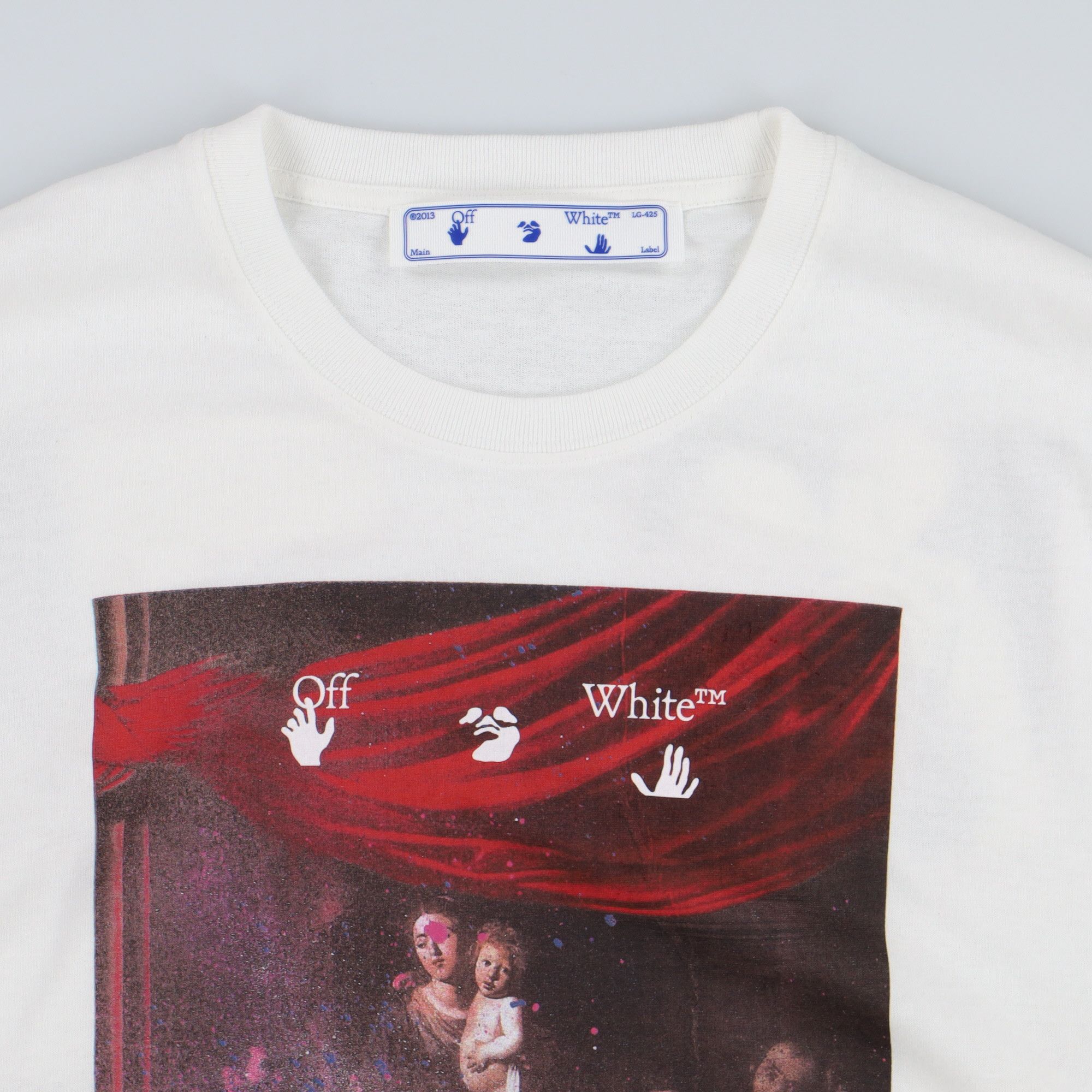 Off-White White Sprayed Caravaggio Arrows Long Sleeve T-Shirt Size US L / EU 52-54 / 3 - 5 Thumbnail