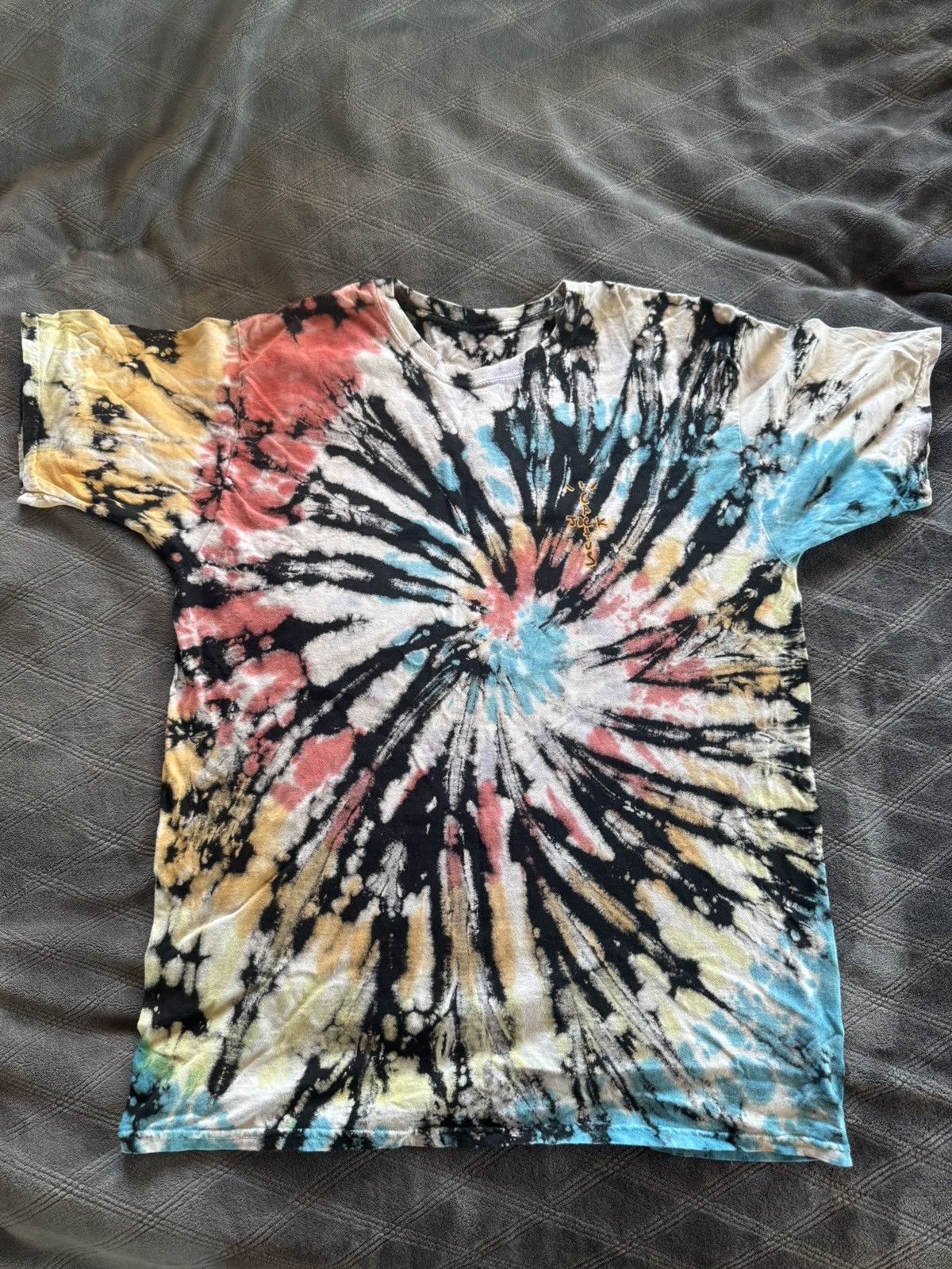 Travis Scott Travis Scott “Highest in the Room” Tie Dye Tee Size US XL / EU 56 / 4 - 2 Thumbnail