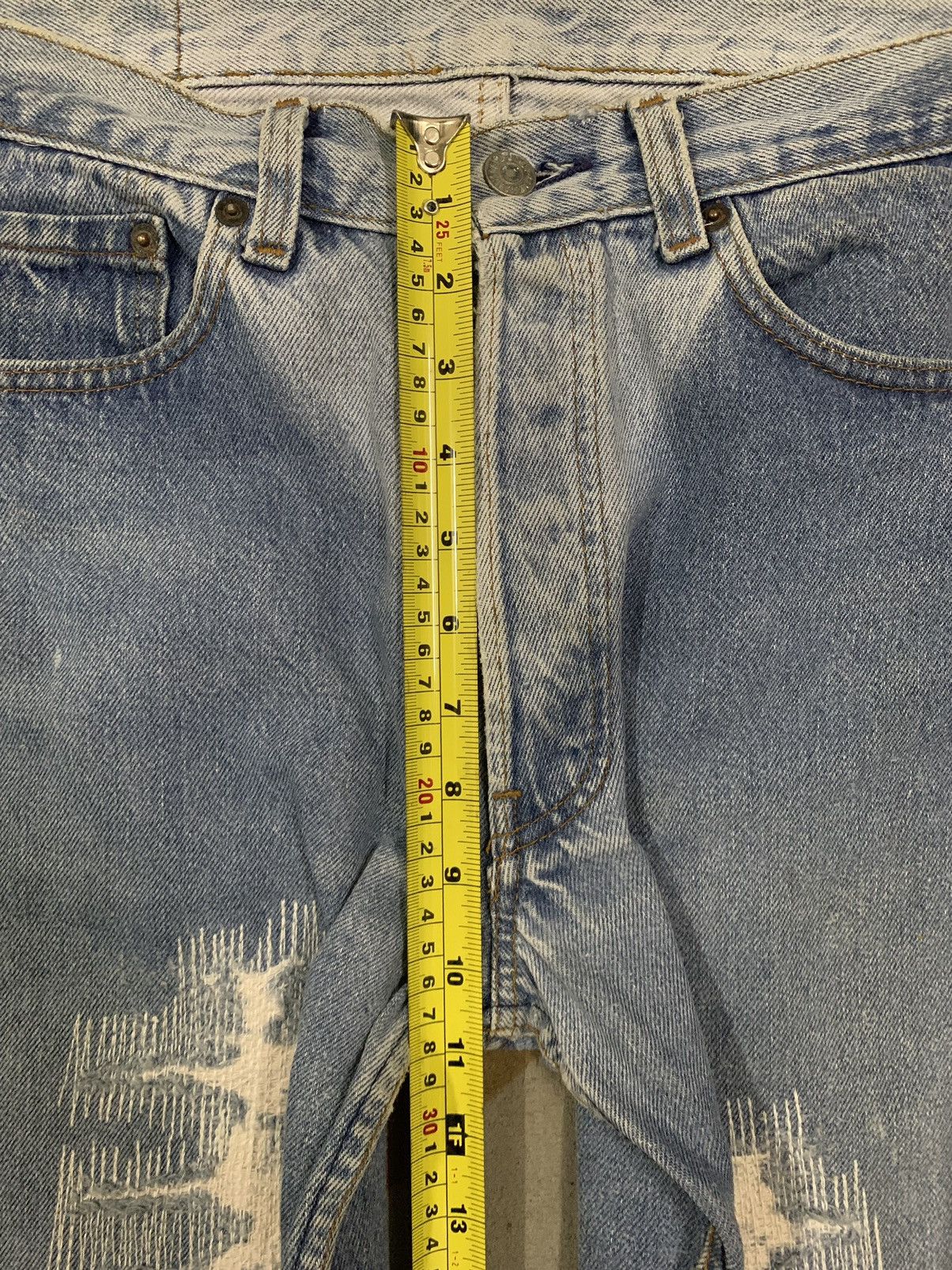 Levi's Vintage 80s Levis 501 Repaired Distressed Jeans Size 30x30 Size US 30 / EU 46 - 19 Thumbnail