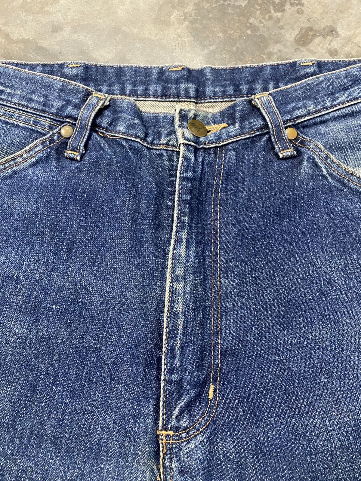 JNCO × Jean × Wrangler Vintage Wrangler Blue Bell Cropped Rusty Jeans @272 Size US 32 / EU 48 - 9 Thumbnail