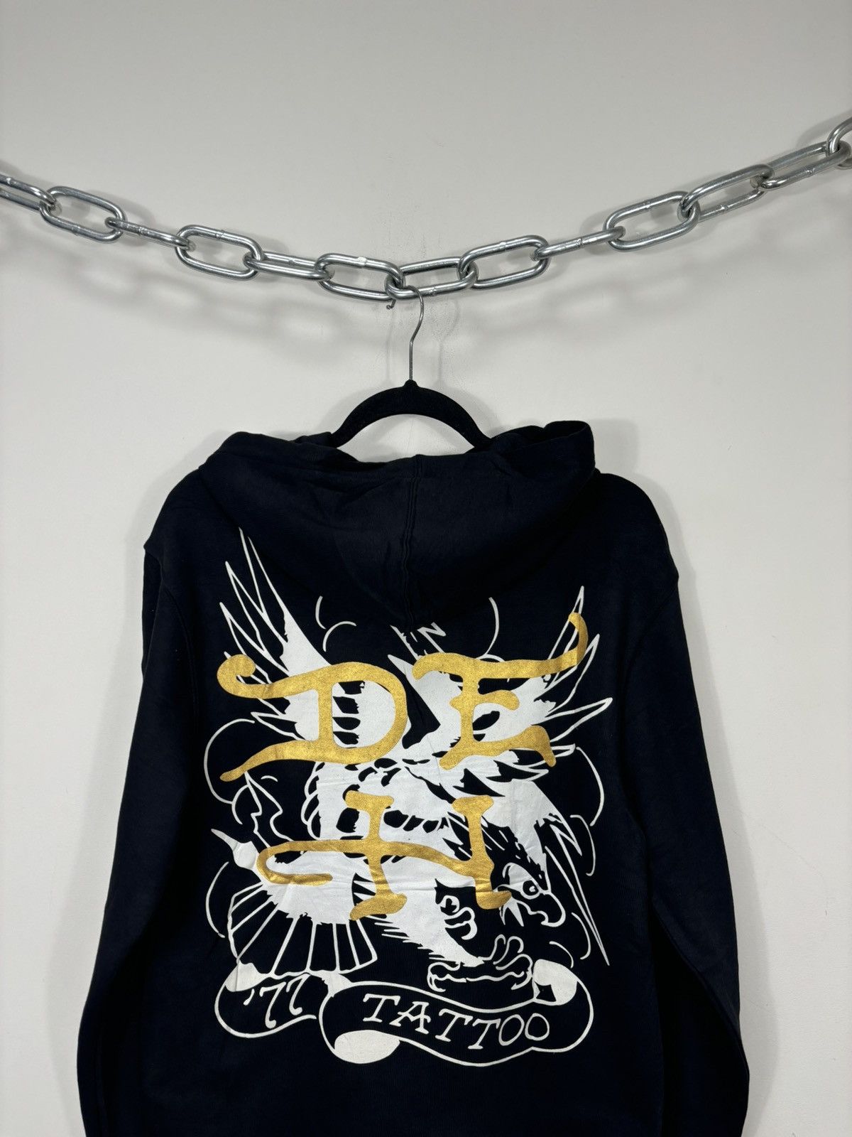 Ed Hardy Ed Hardy Tattoo Skull Black Big Logo NEW Y2K Hype Hoodie Size US S / EU 44-46 / 1 - 14 Thumbnail