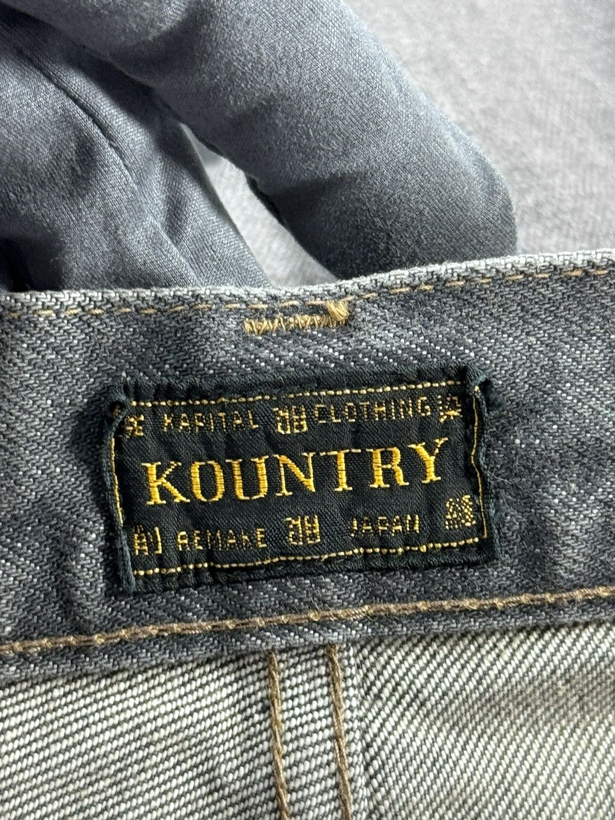 Kapital SLIM FIT EMBROIDERED DENIM JEANS Size US 38 / EU 54 - 10 Thumbnail