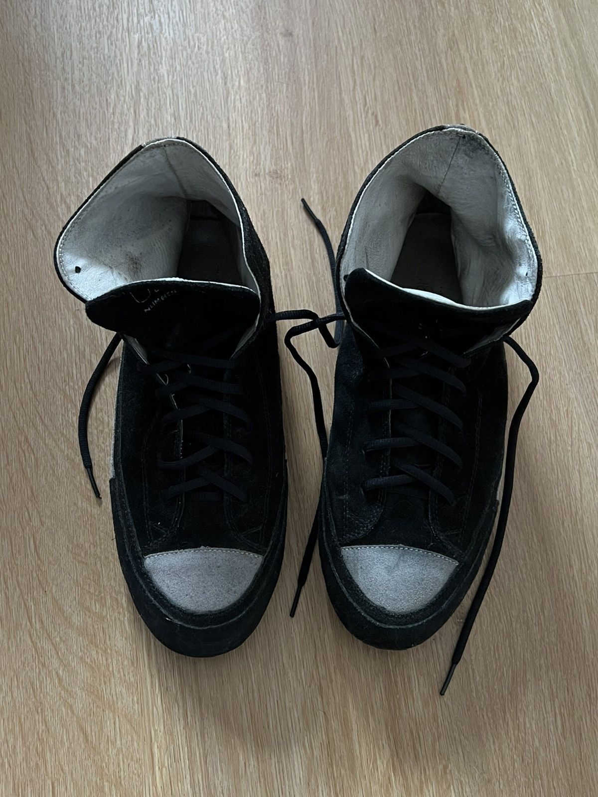Takahiromiyashita The Soloist. AW2013 Number(N)ine x UBIQ High-Top Suede Sneakers Size US 10 / EU 43 - 2 Thumbnail
