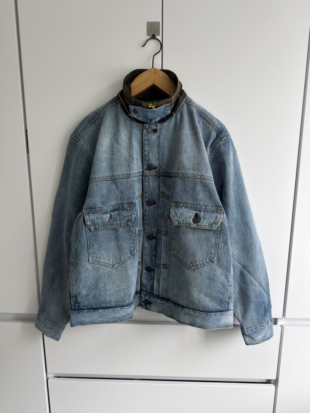 Barbour Barbour x Levi’s Denim Trucker Jacket Men’s Collar XL Size US XL / EU 56 / 4 - 3 Thumbnail