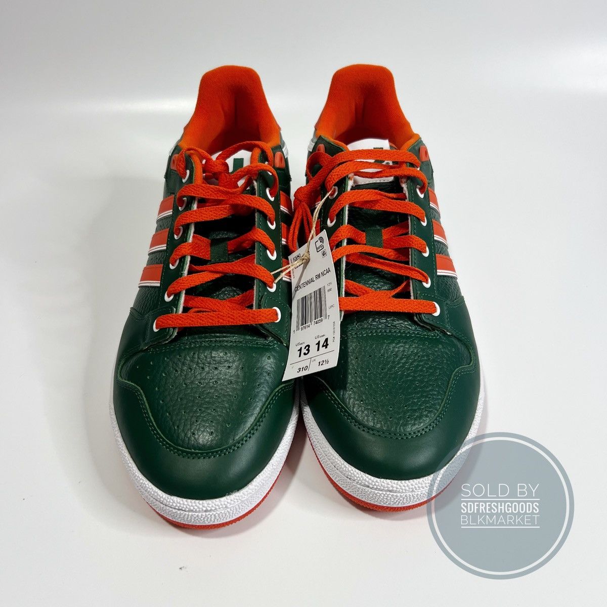 Adidas Adidas Centennial RM NCAA University of Miami Hurricanes 13 Size US 13 / EU 46 - 2 Thumbnail