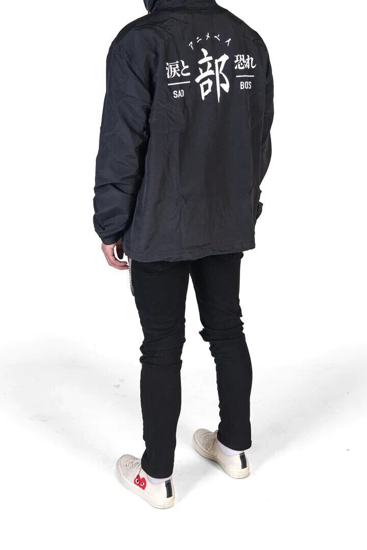 Vintage Sad Boys Tears And Fears Tech Jacket Mens Large Windbreaker Size US L / EU 52-54 / 3 - 3 Thumbnail