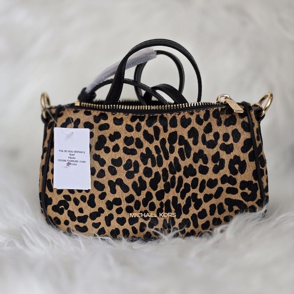 Michael Kors Leopard Print Crossbody Bag