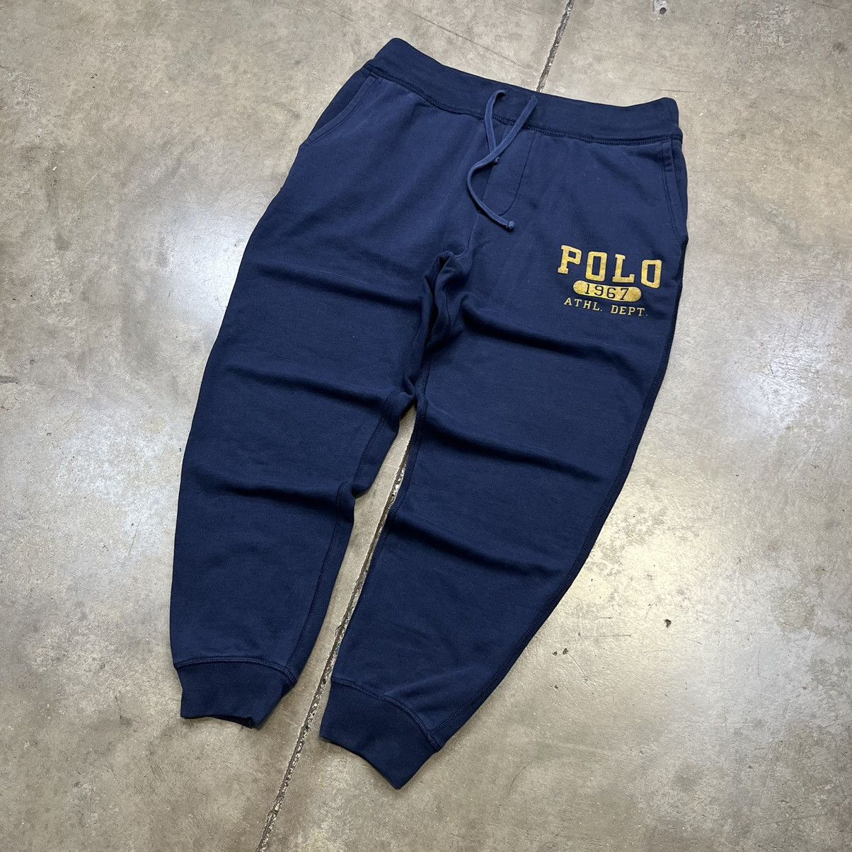 Polo Ralph Lauren × Ralph Lauren × Vintage Vintage Polo Ralph Lauren Athletic Dept. Jogger Sweatpants Size US 32 / EU 48 - 2 Thumbnail