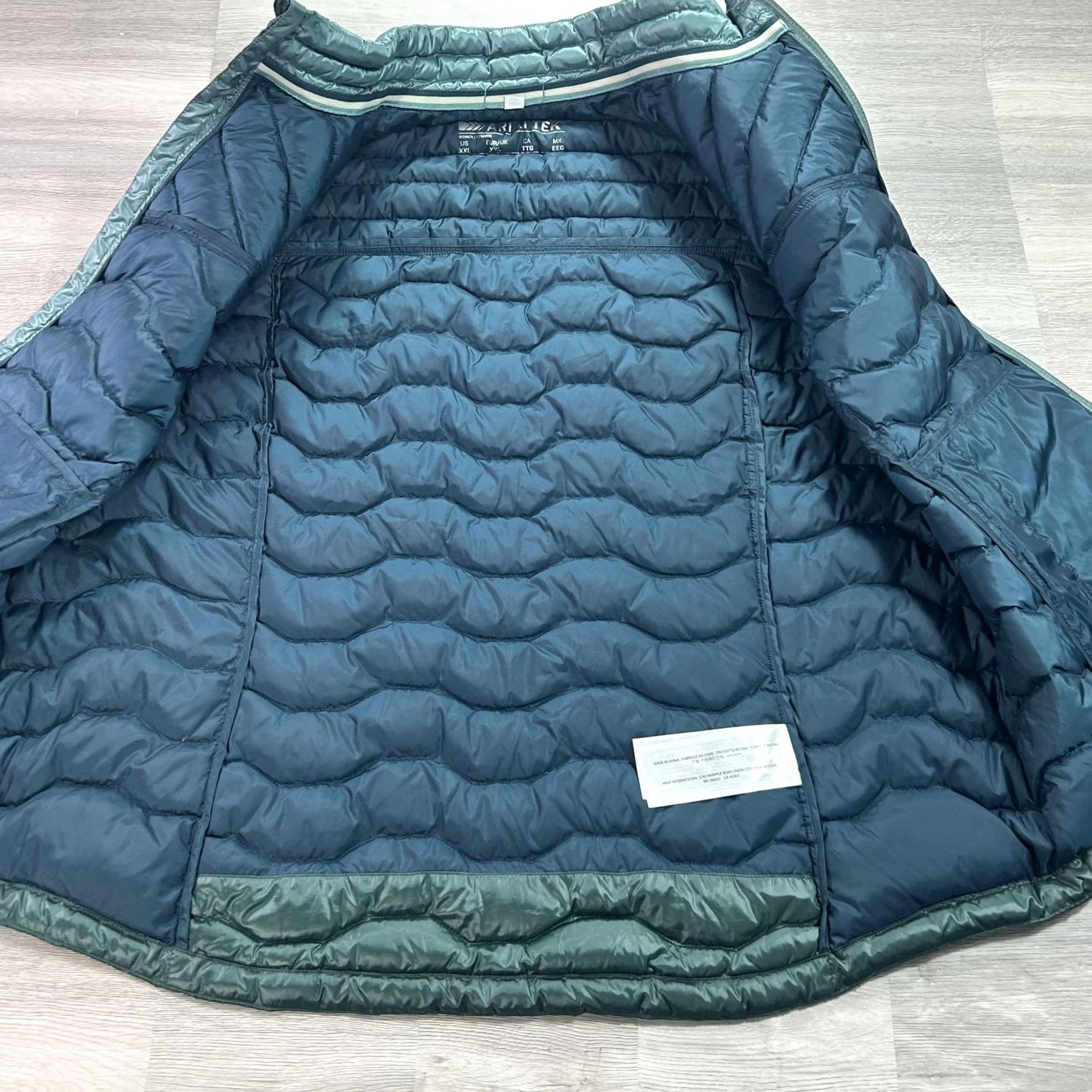 Ariat Ariat Ideal Down Vest Womens XXL Green Quilted Puffer AriatTEK Full Zip Size XXL / US 16-18 / IT 52-54 - 3 Thumbnail