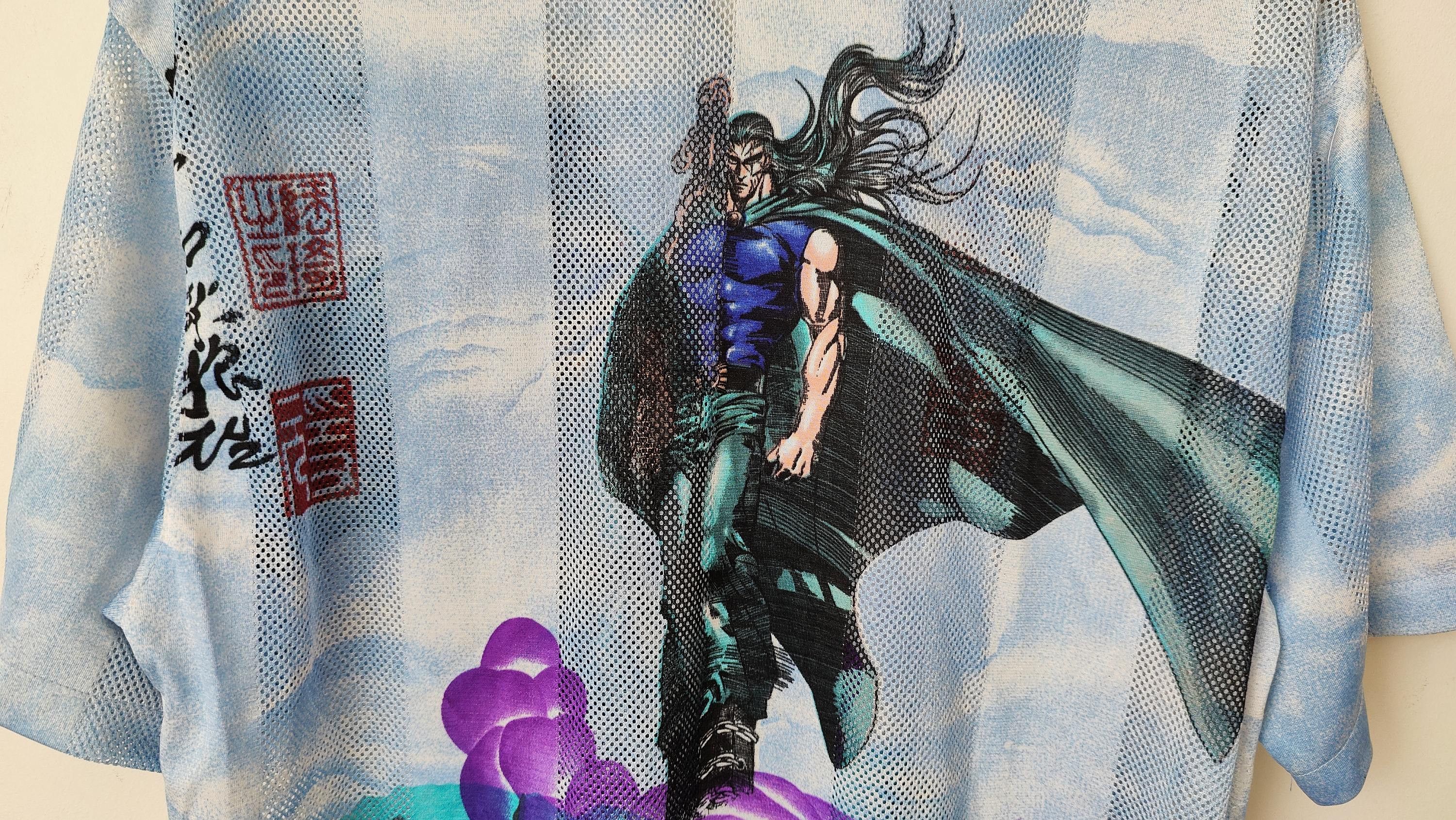 Anime × Vintage Anime Manga Warrior Vintage AOP Crazy Full Print Shirt Size US L / EU 52-54 / 3 - 4 Thumbnail