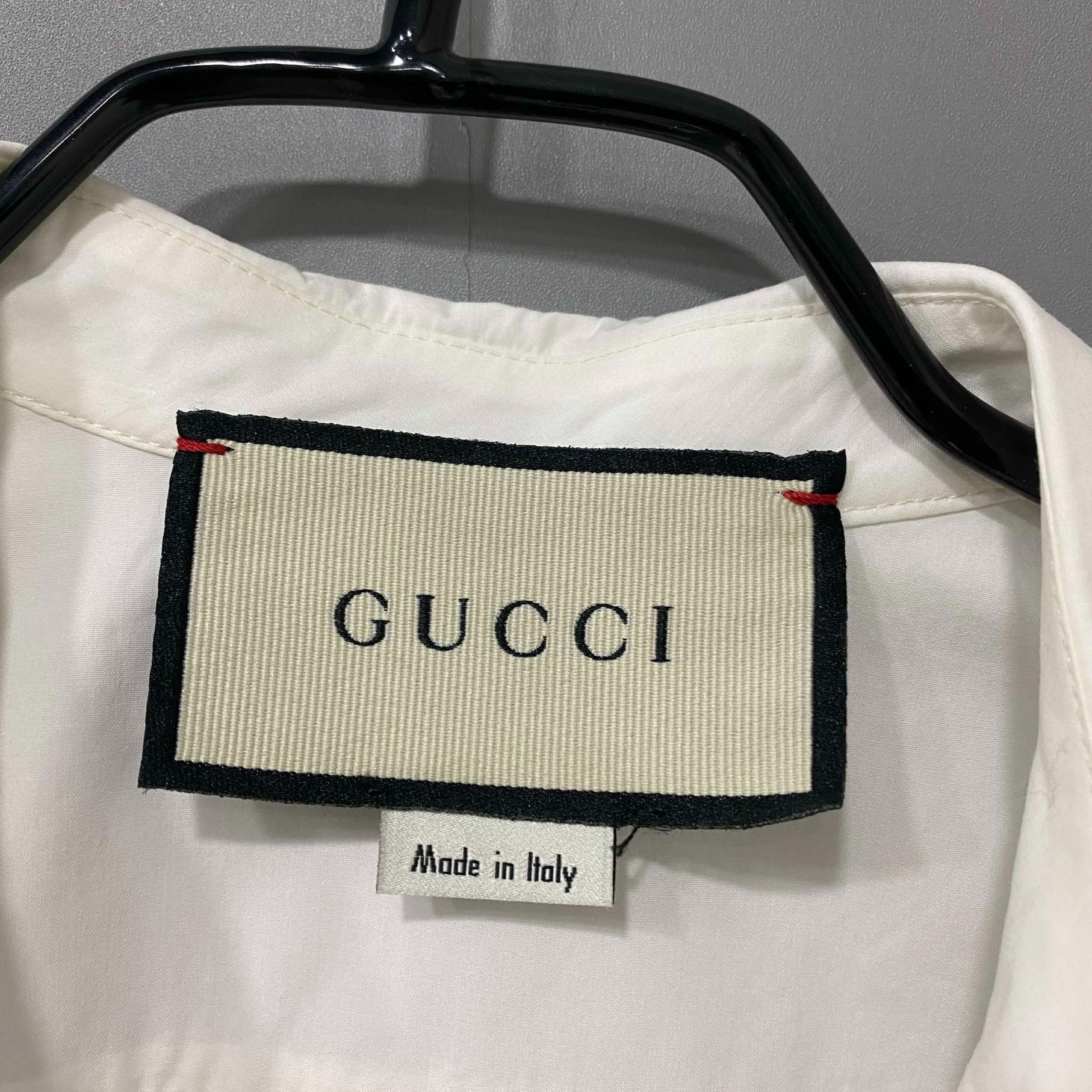 Gucci Gucci Circus embroidered logo white short shirt 2501-Nextar Size US XXS / EU 40 - 4 Thumbnail