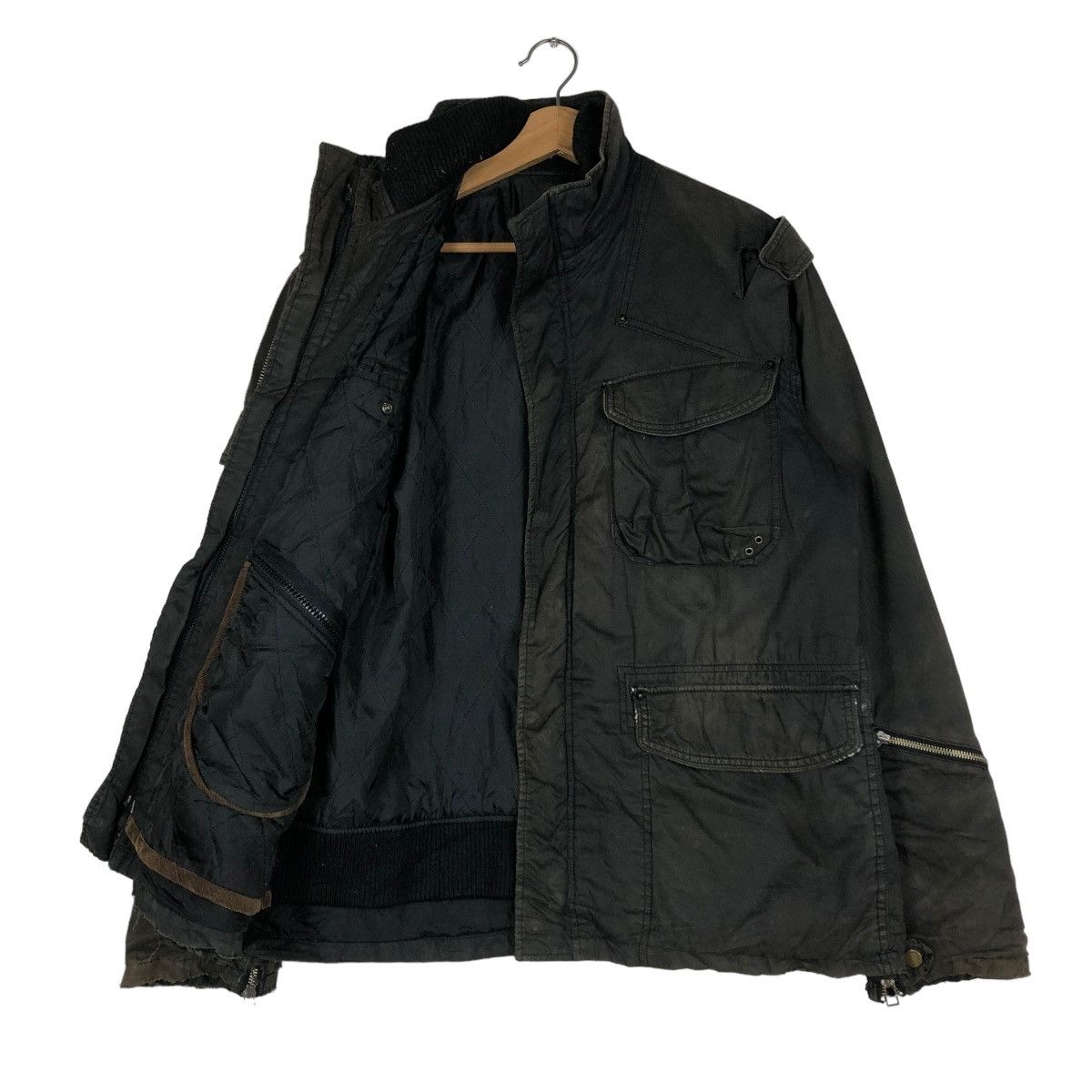 Avirex 🔥VINTAGE BIKER JACKET AVIREX BONDAGE CARGO POCKETS 4D Size US L / EU 52-54 / 3 - 13 Thumbnail