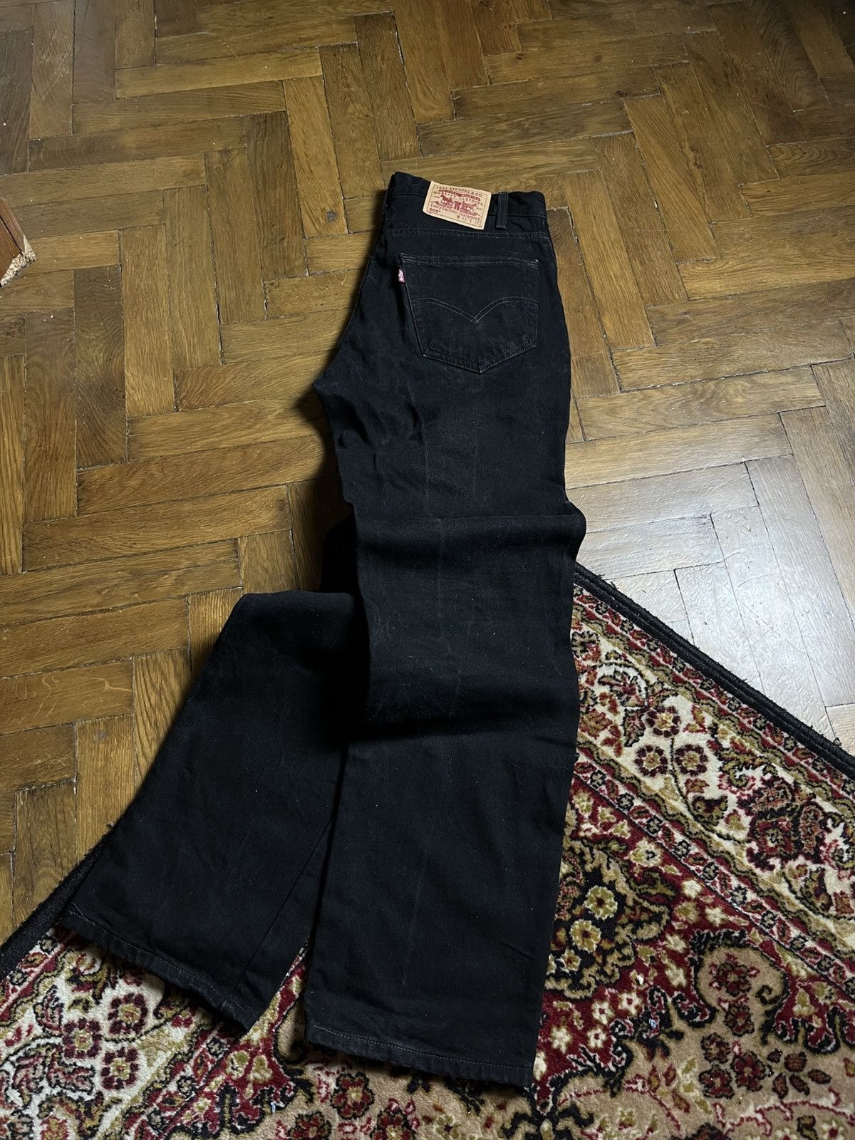 Levi's 🔥90'S LEVIS 505 WASHED ASH BLACK JEANS DENIM PANTS Y2K Size US 33 - 3 Thumbnail