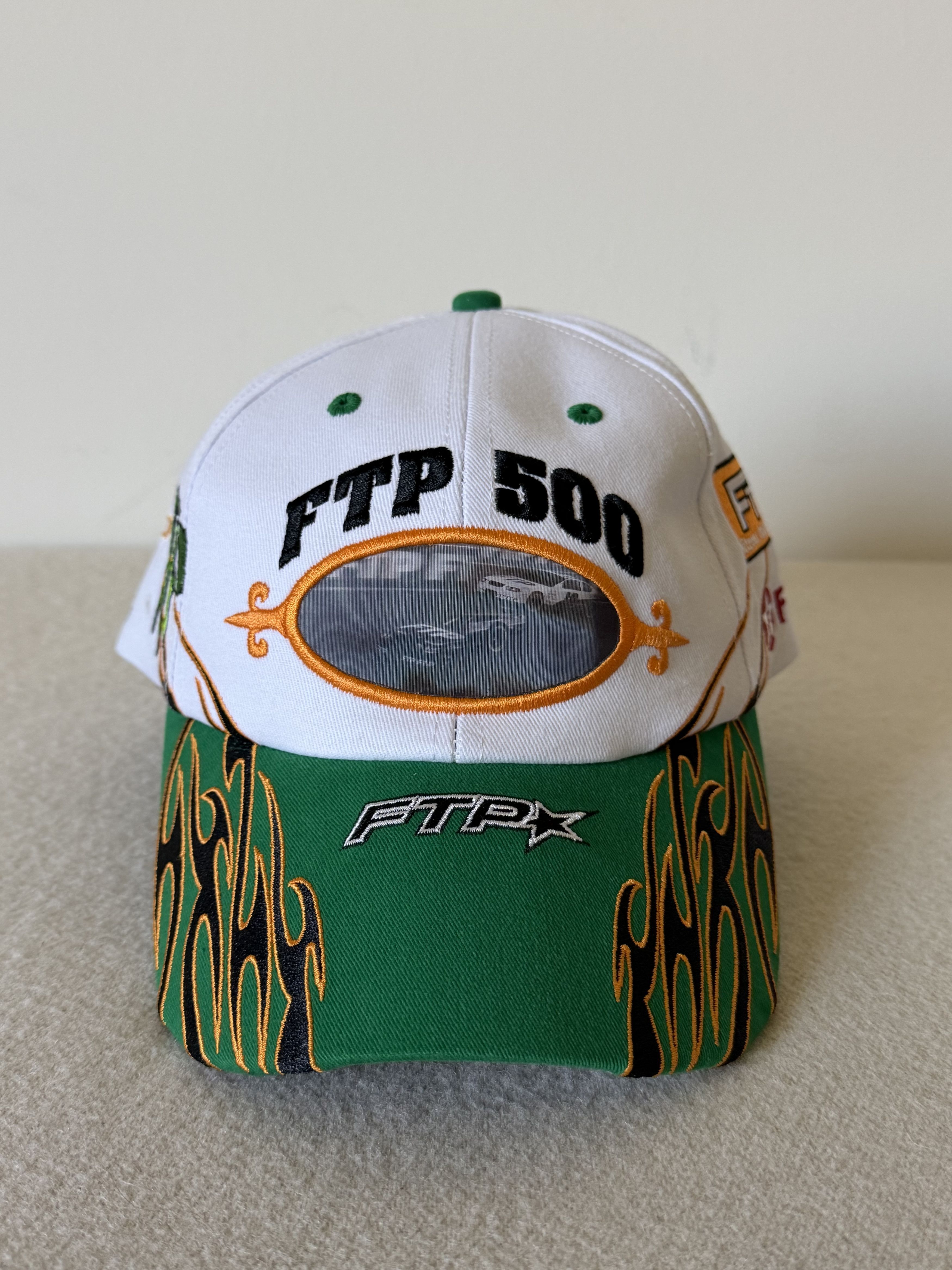 Fuck The Population FTP Raceway 6 Panel Hat in White Size ONE SIZE - 1 Thumbnail