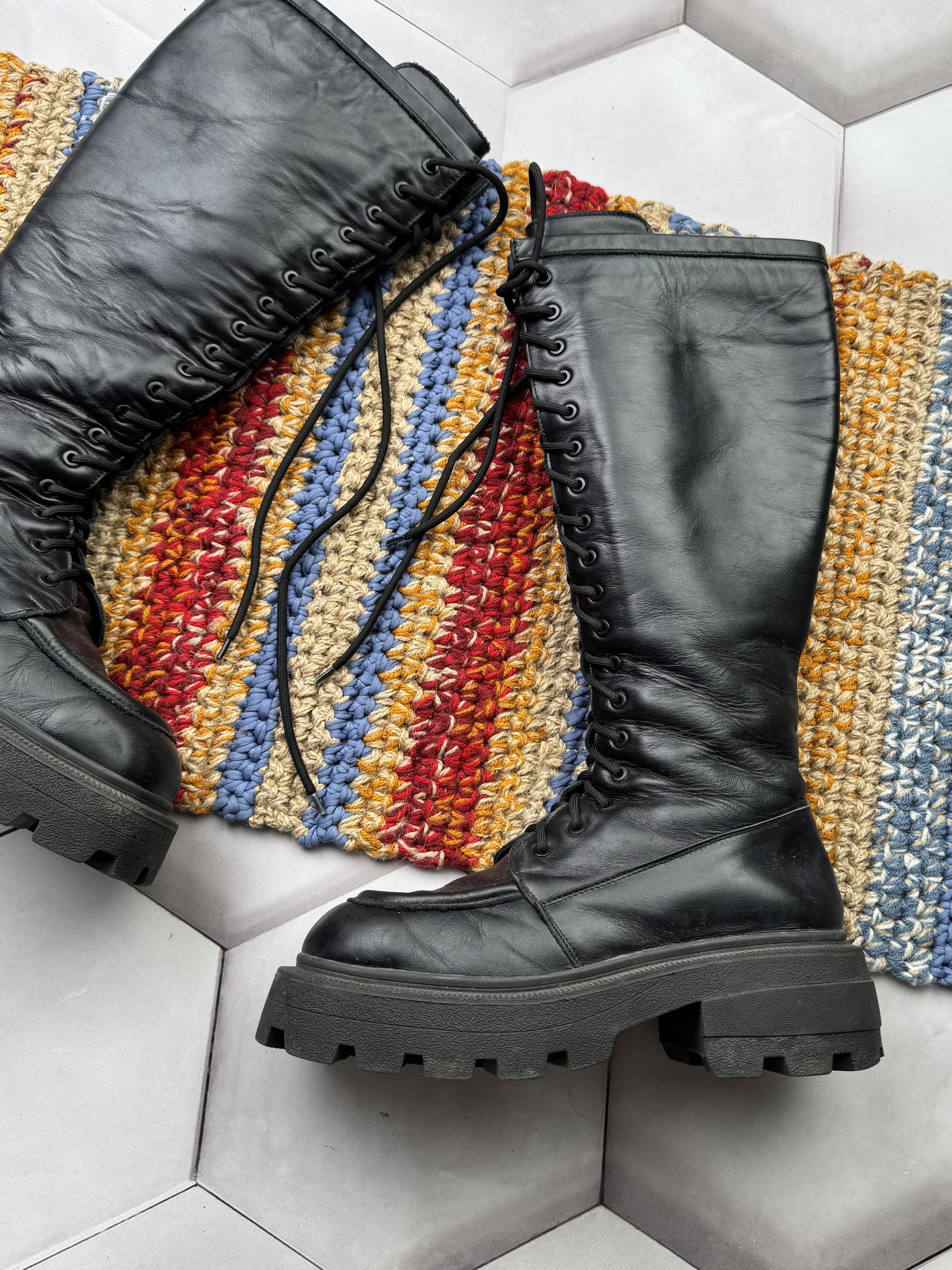 Vintage Vintage Leather Oversized Boots Size US 9 / IT 39 - 3 Thumbnail