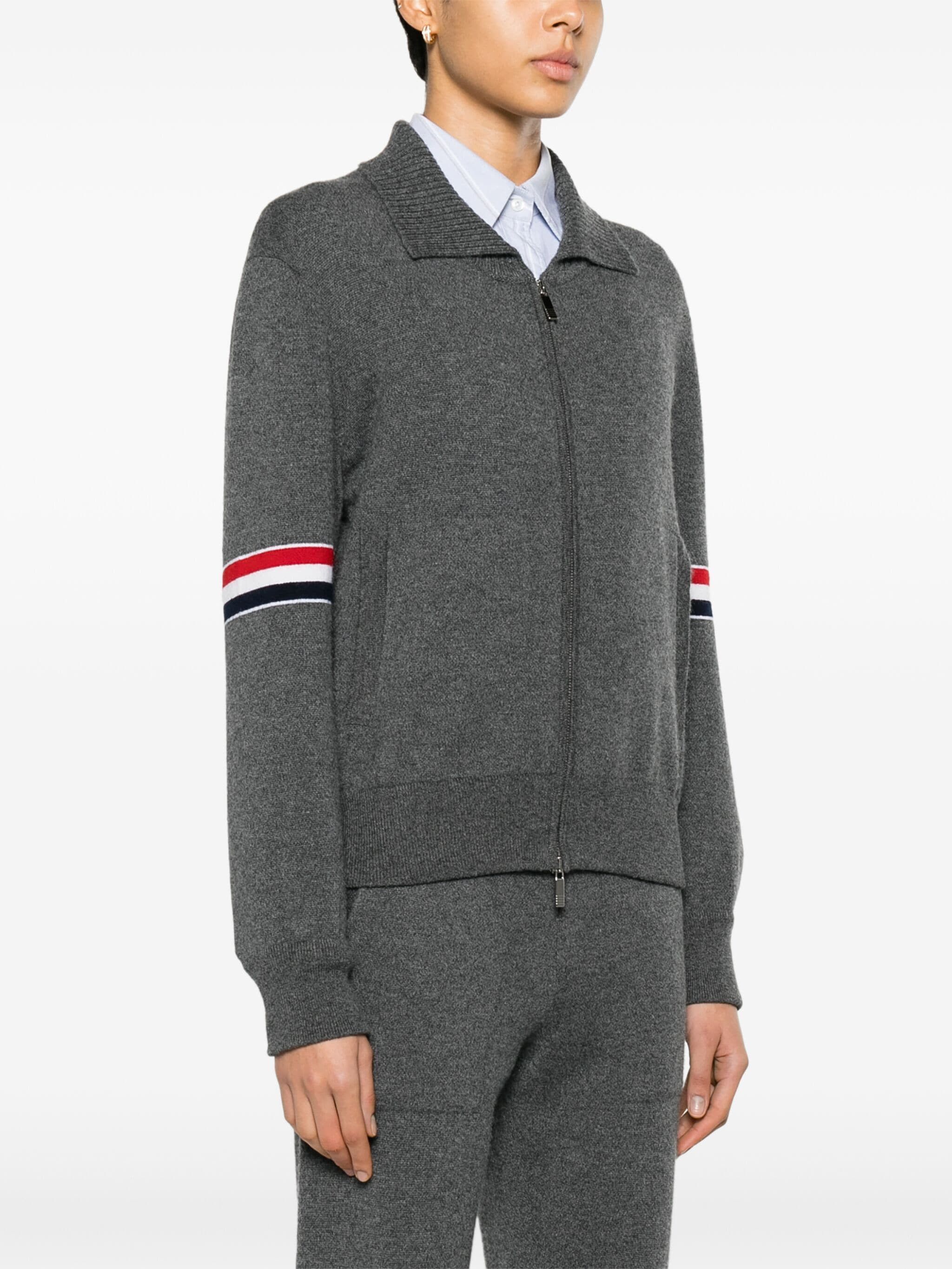 Thom Browne o1s22i1n0924 Cashmere Cardigan in Dark Grey Size M / US 6-8 / IT 42-44 - 3 Thumbnail