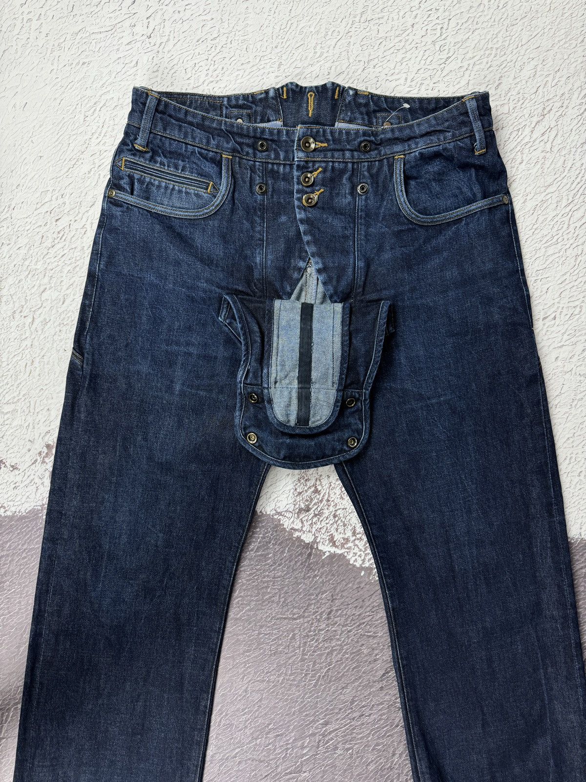 G-Star G-Star Raw KHM Loose selvedge buckle back heavy jeans Size US 34 / EU 50 - 4 Thumbnail