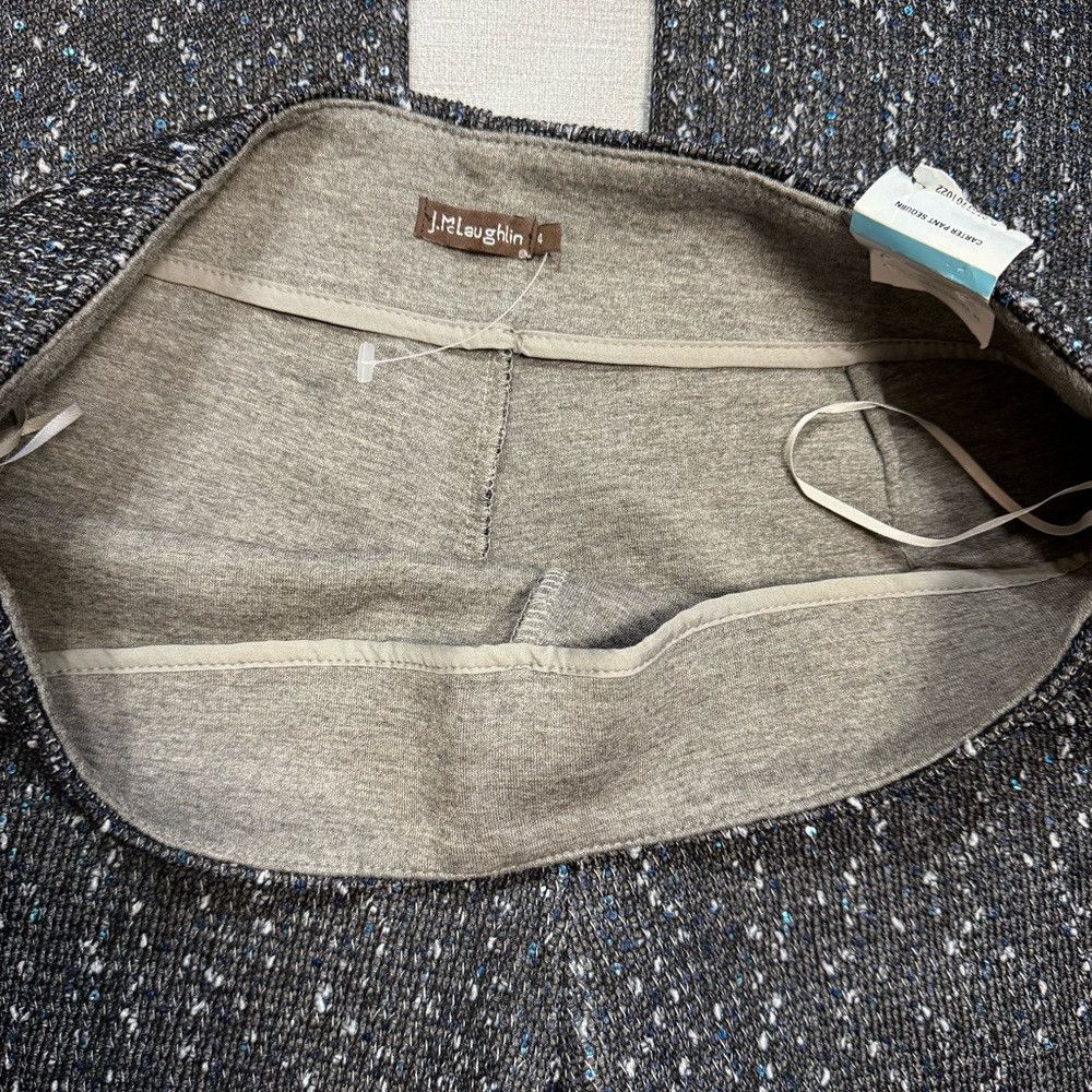 J.McLaughlin New J. McLaughlin Carter Sequin Grey Pants Size 4 Size 27" / US 4 / IT 40 - 7 Thumbnail