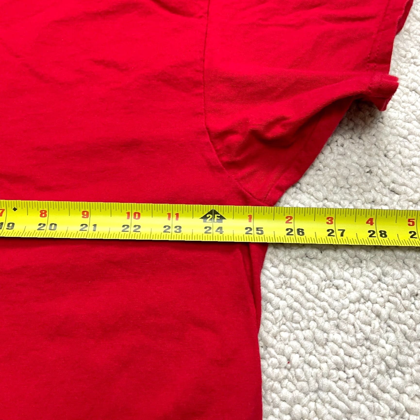 Athletic Works Athletic Works Heavyweight Shirt Adult 2XL Red Solid Logo Crew Neck Short Sleeve T-Shirt Unisex Mens Womens Size US XXL / EU 58 / 5 - 4 Thumbnail