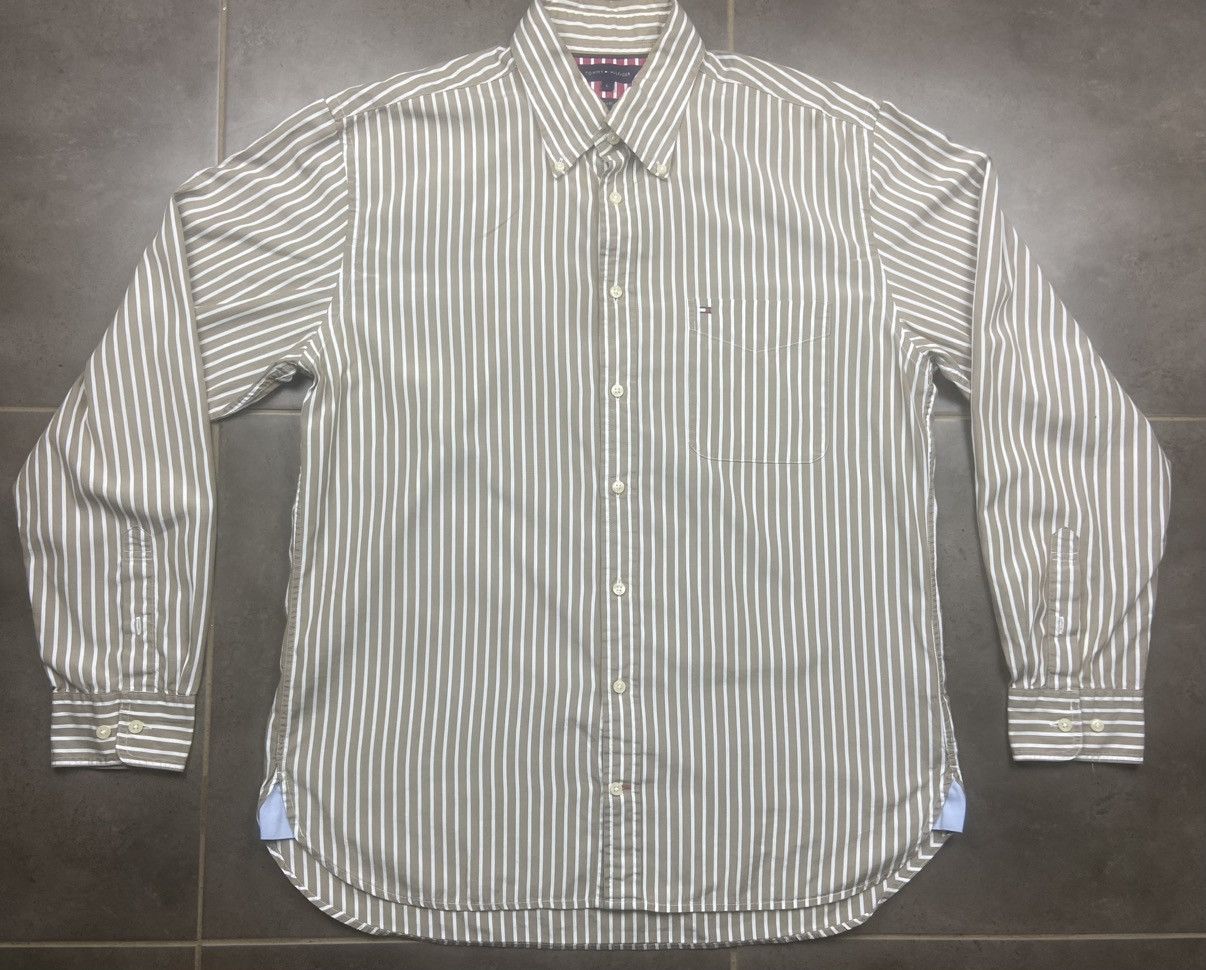 Tommy Hilfiger Tommy Hilfiger Vintage Long Shirt Size US L / EU 52-54 / 3 - 2 Thumbnail