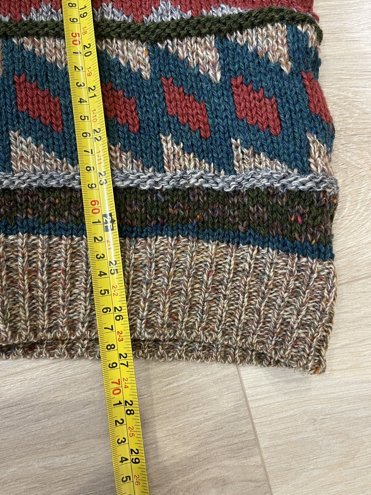 Designer × Vintage Gaeltarra Mens rare Nordic Wool Sweater knit jumper Ireland Size US L / EU 52-54 / 3 - 10 Thumbnail