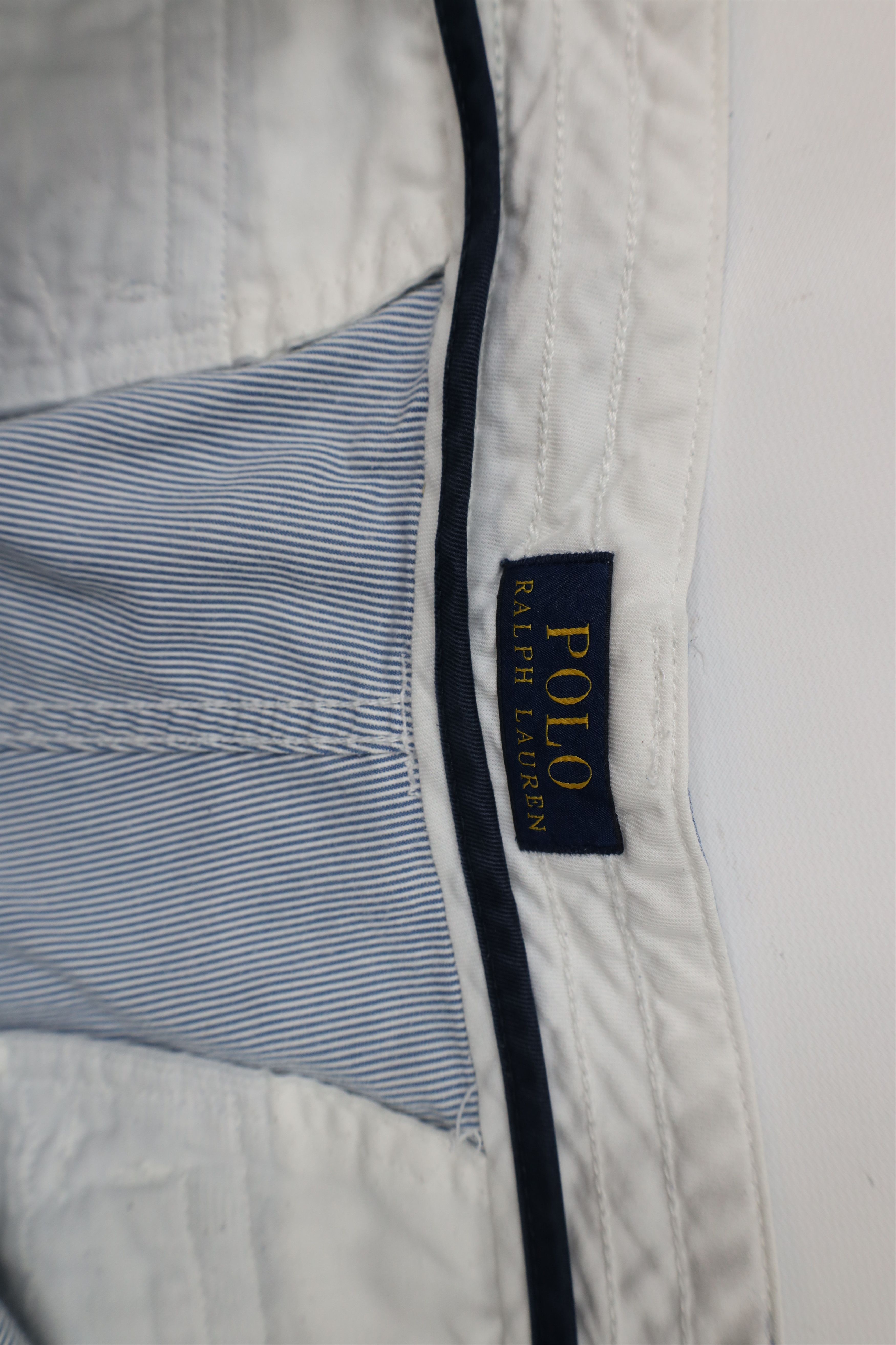 Ralph Lauren × Vintage Vintage Ralph Lauren Striped Heavyweight Cargo Shorts Size US 42 / EU 58 - 9 Thumbnail