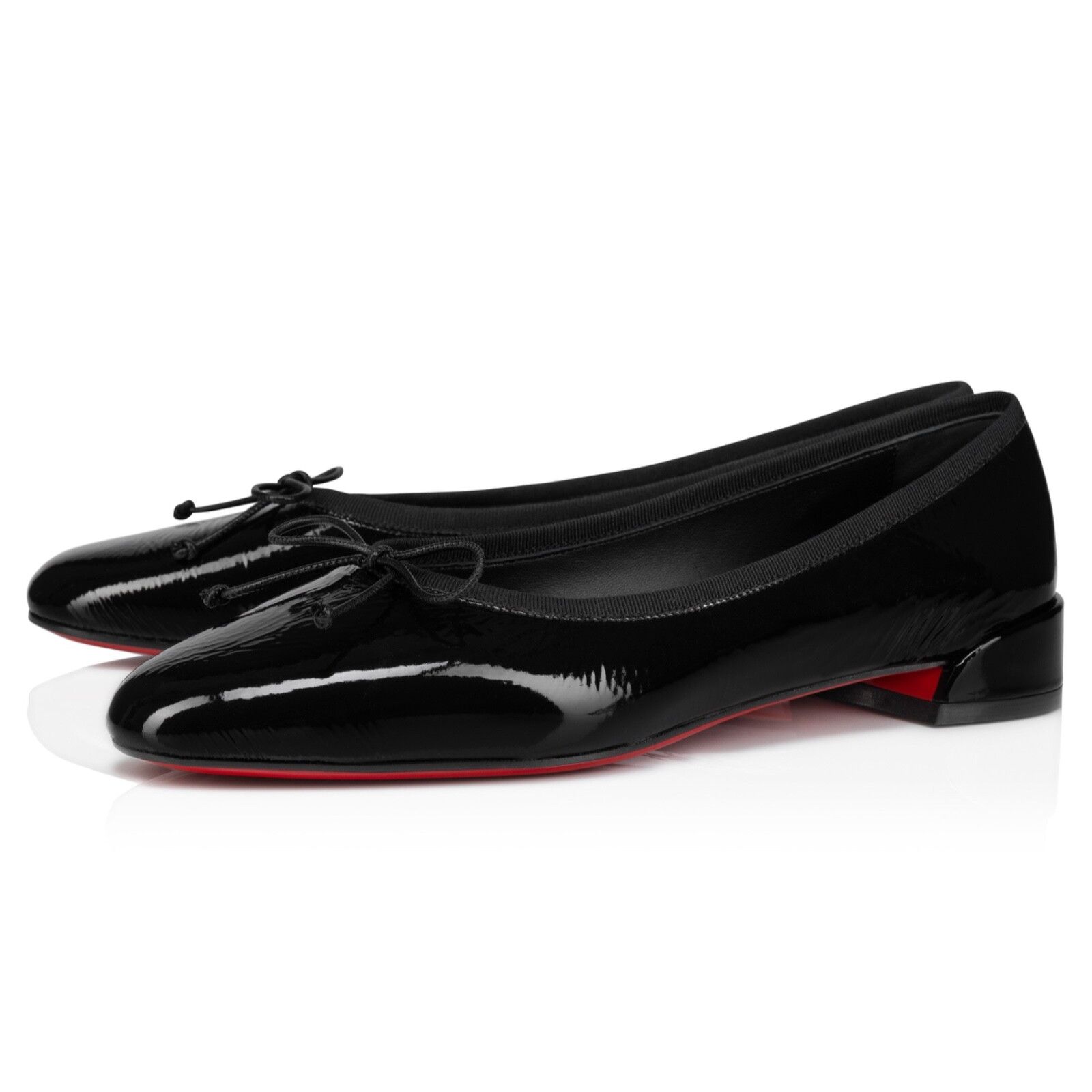 Christian Louboutin Christian Louboutin Sweetie Jane Flat Black Patent Leather Size US 11.5 / IT 41.5 - 1 Thumbnail