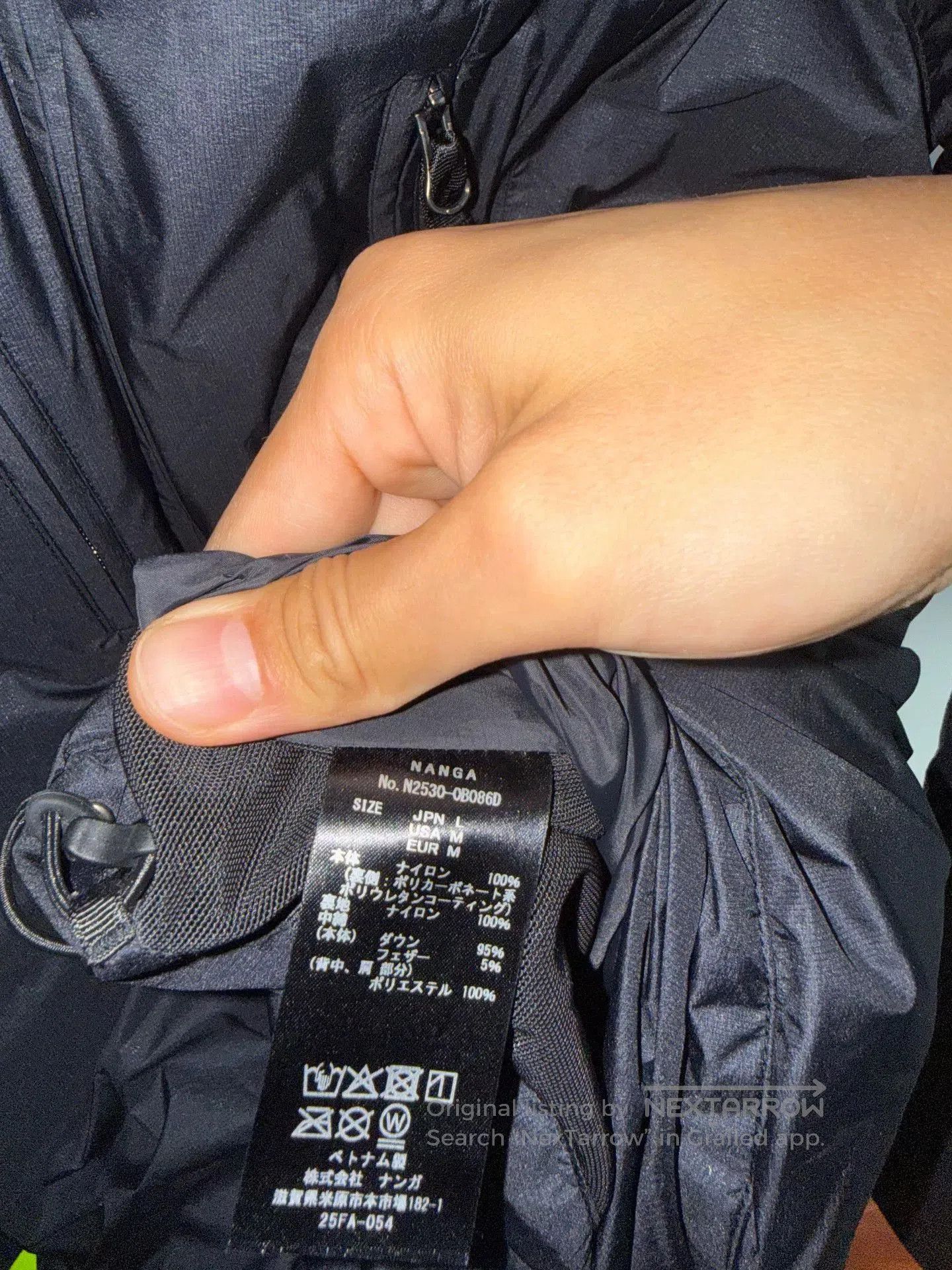 NANGA NANGA Mountain Peak Down Jacket. Size US L / EU 52-54 / 3 - 5 Thumbnail