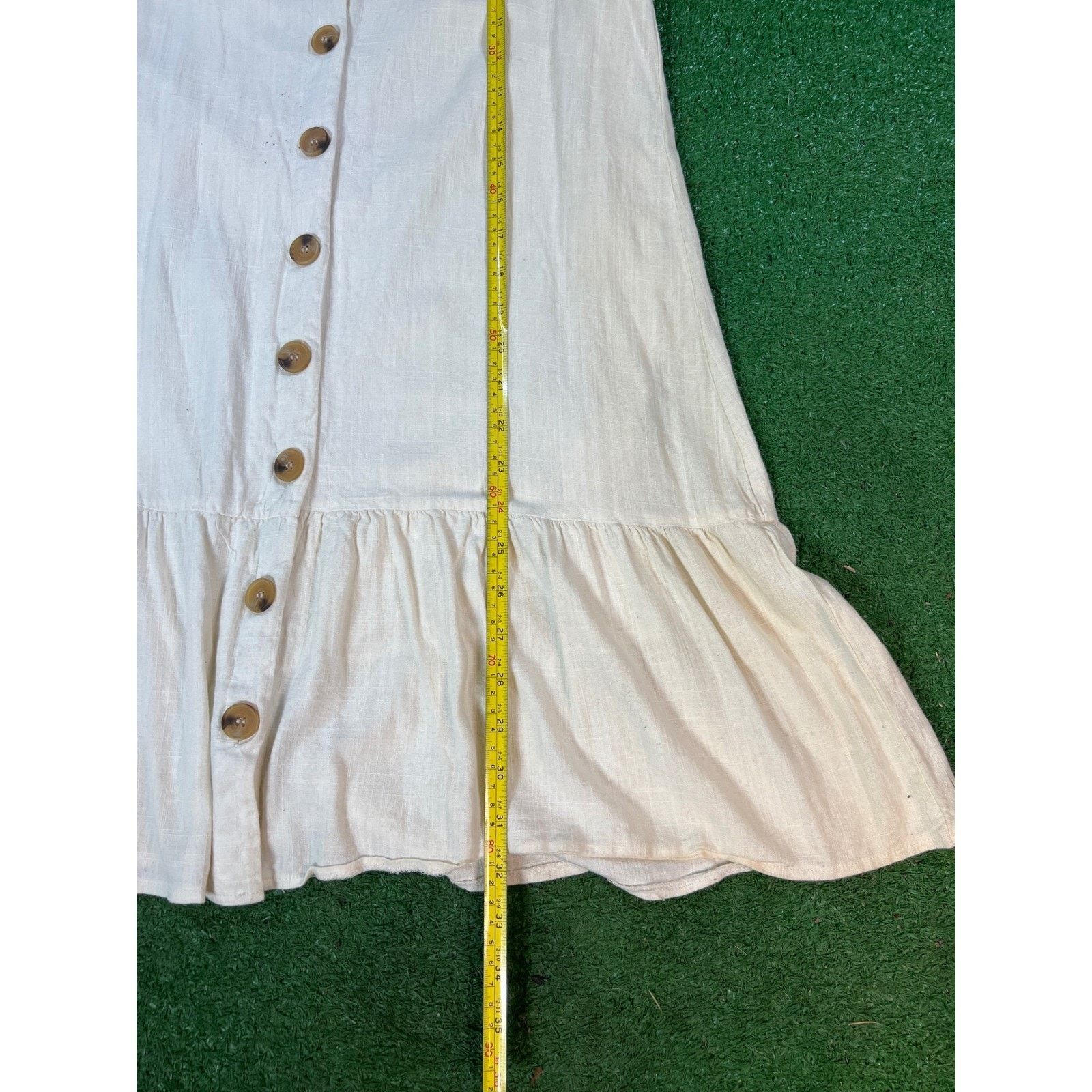 Other Grace & Co Ruffled Button Front Short Sleeve Dress W 8 Size M / US 6-8 / IT 42-44 - 5 Thumbnail
