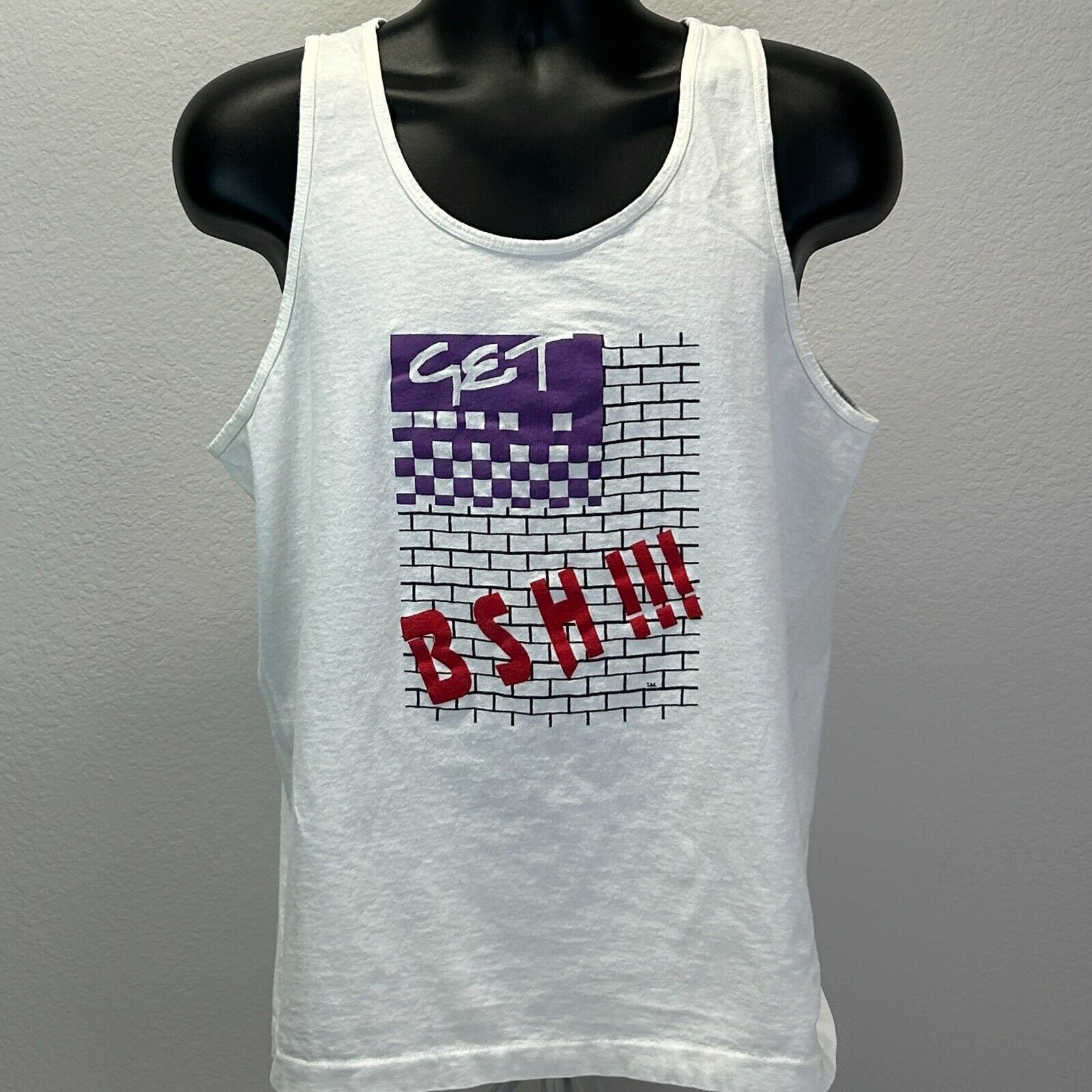 Fruit Of The Loom Vintage 90s Big Strong Healthy BSH Tank Top Gym Work L Large Size US L / EU 52-54 / 3 - 2 Thumbnail