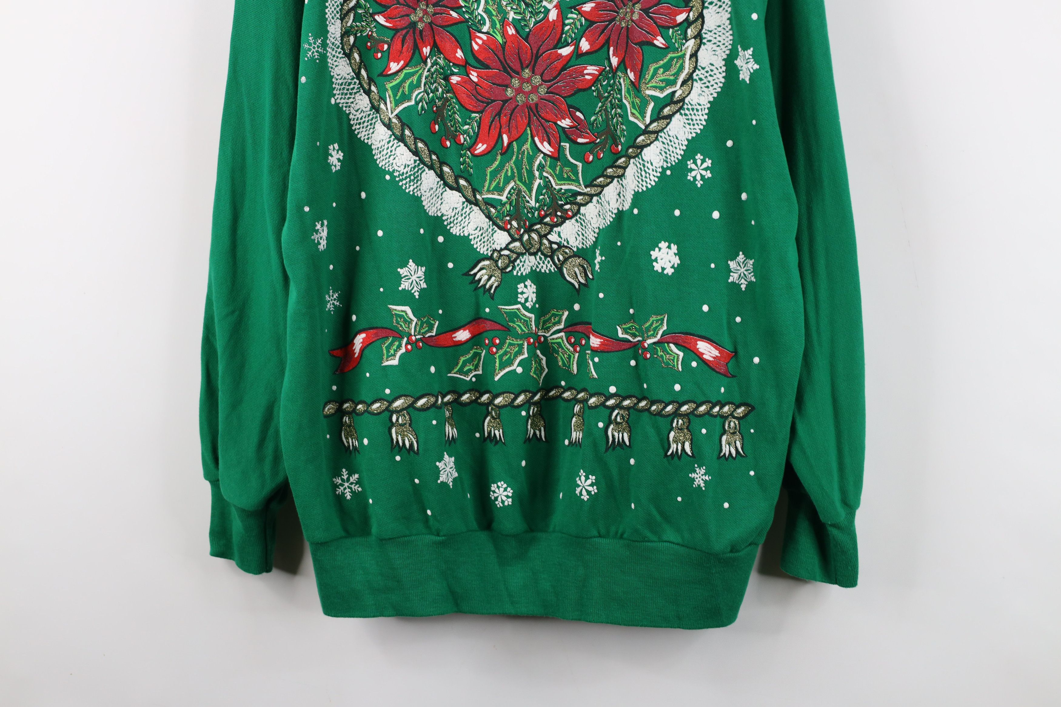 Vintage Vintage 90s Streetwear Over Print Collared Sweatshirt USA Size XXL / US 16-18 / IT 52-54 - 3 Thumbnail