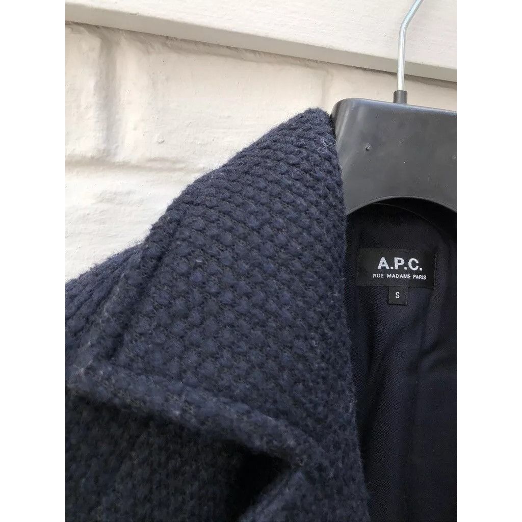 A.P.C. Navy Wool Peacoat / Double Breasted Jacket Size S / US 4 / IT 40 - 3 Thumbnail