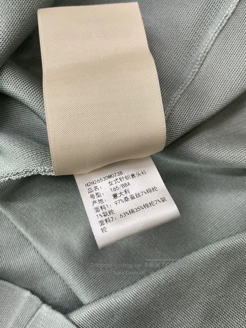 Hermes Hermes Teal lace collar knit top long sleeve top Size XS / US 0-2 / IT 36-38 - 6 Thumbnail
