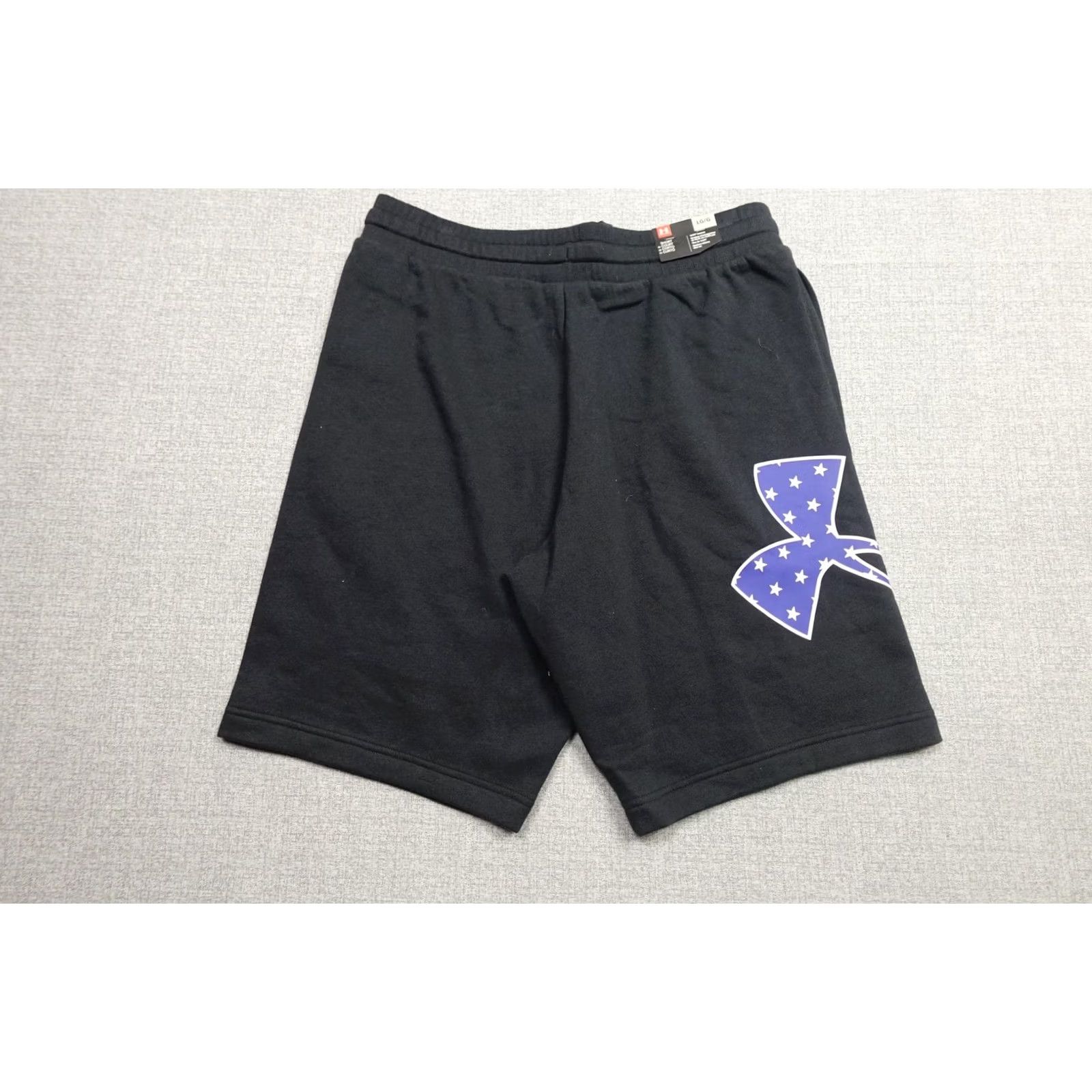 Under Armour Under Armour Sweat Shorts Mens Large Black USA Flag Logo Patriotic 10 Inseam Size US 33 - 2 Thumbnail
