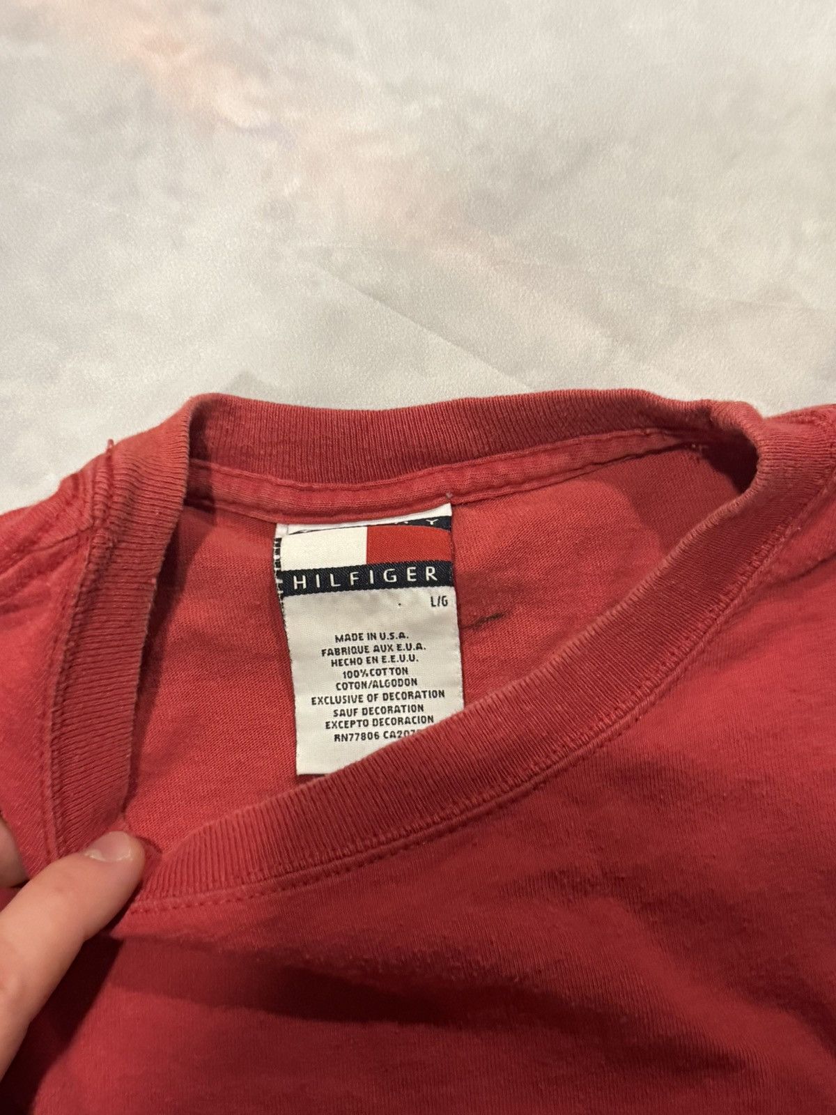 Tommy Hilfiger Tommy Hifliger 90’s vintage made in USA TEE Size US L / EU 52-54 / 3 - 6 Thumbnail