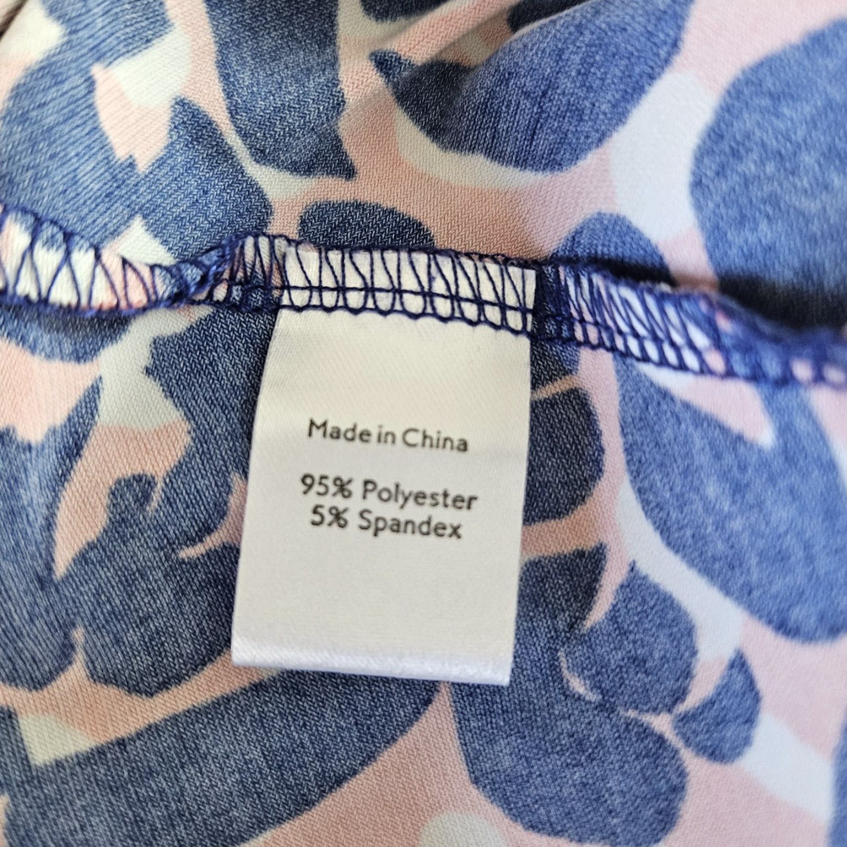 Vintage Leota Dress Womens Midi A-Line Sleeveless V-Neck Blue Pink SZ M / Pink Blue / Leota / Dress / Sleeveless / V-Neck Size M / US 6-8 / IT 42-44 - 4 Thumbnail