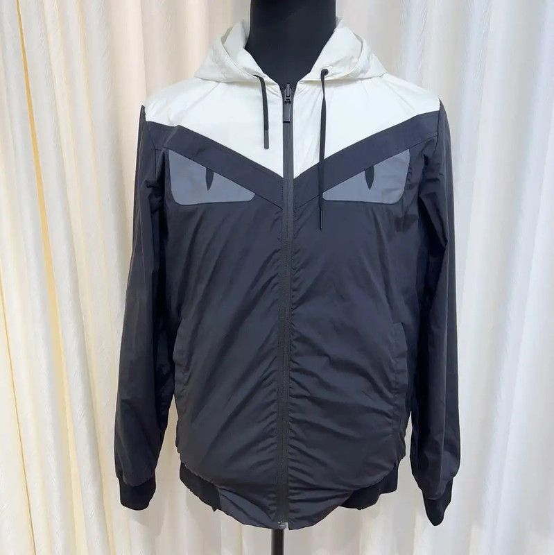 Fendi Fendi Black Men's Lightweight Jacket 0089 Size US L / EU 52-54 / 3 - 1 Thumbnail
