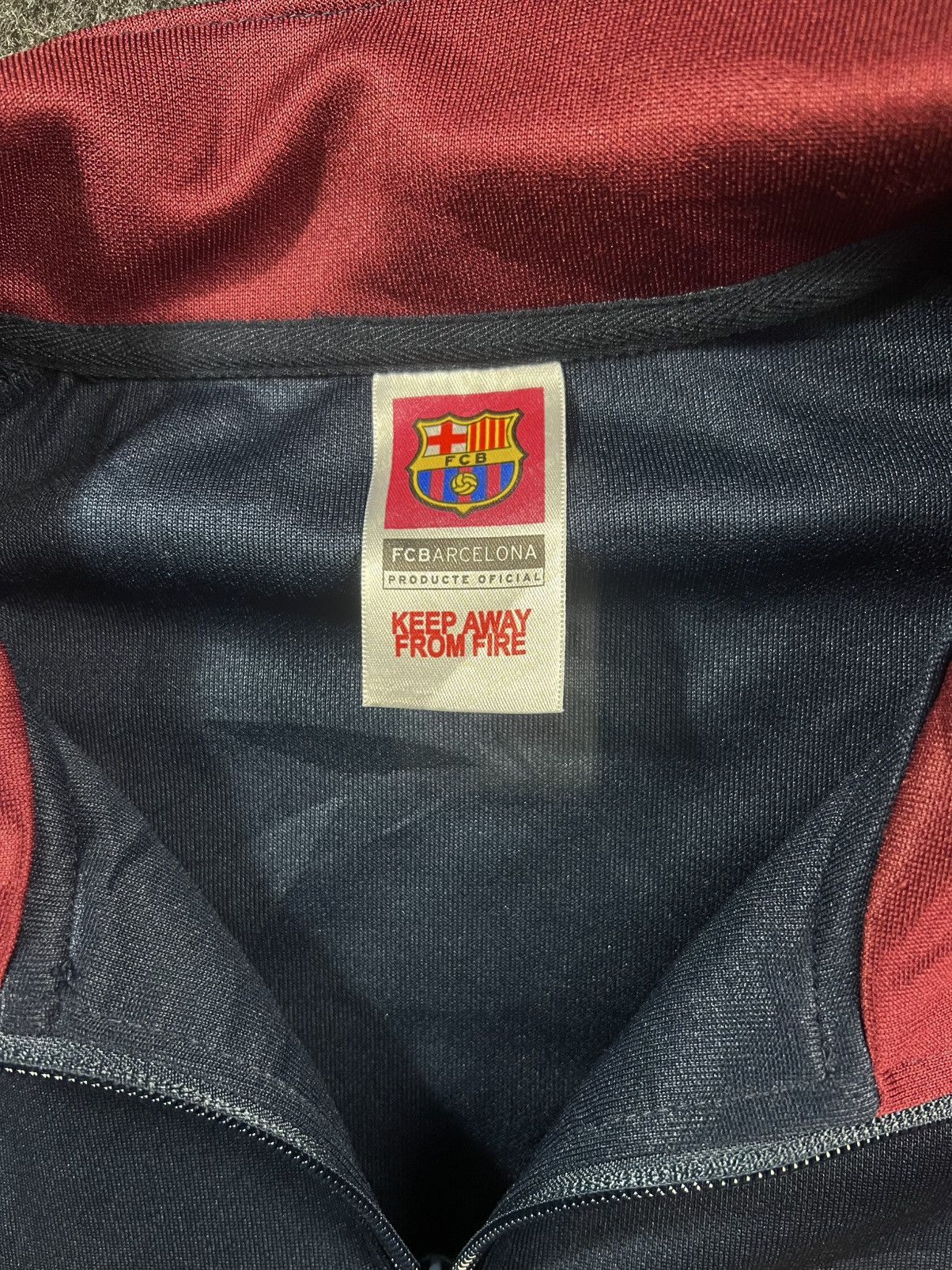 Vintage 90’s FCB Barcelona Football Training Kit Light Jacket Size US M / EU 48-50 / 2 - 3 Thumbnail