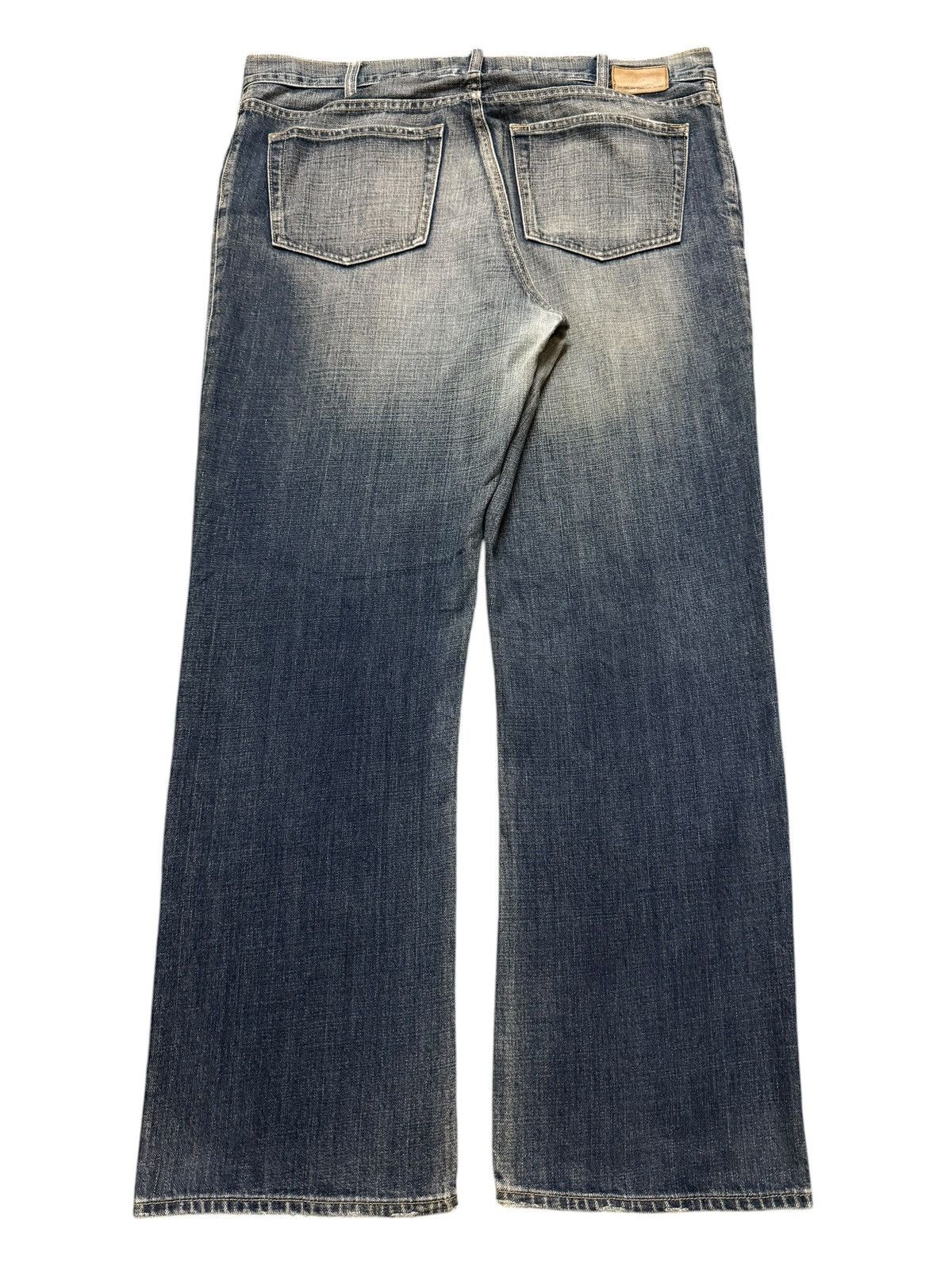 Gap Vintage Y2K Gap Blue Wash Bleached Straight Wide Leg Baggy Size US 36 / EU 52 - 2 Thumbnail