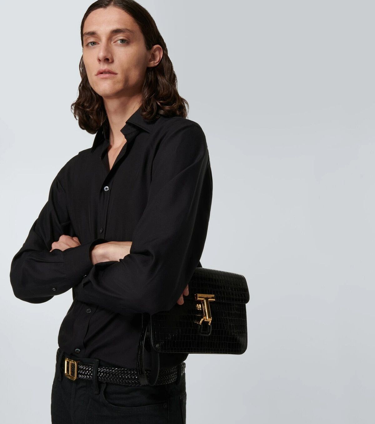 Tom Ford o1y0425 Solid Color Shirt in Black Size US S / EU 44-46 / 1 - 3 Thumbnail