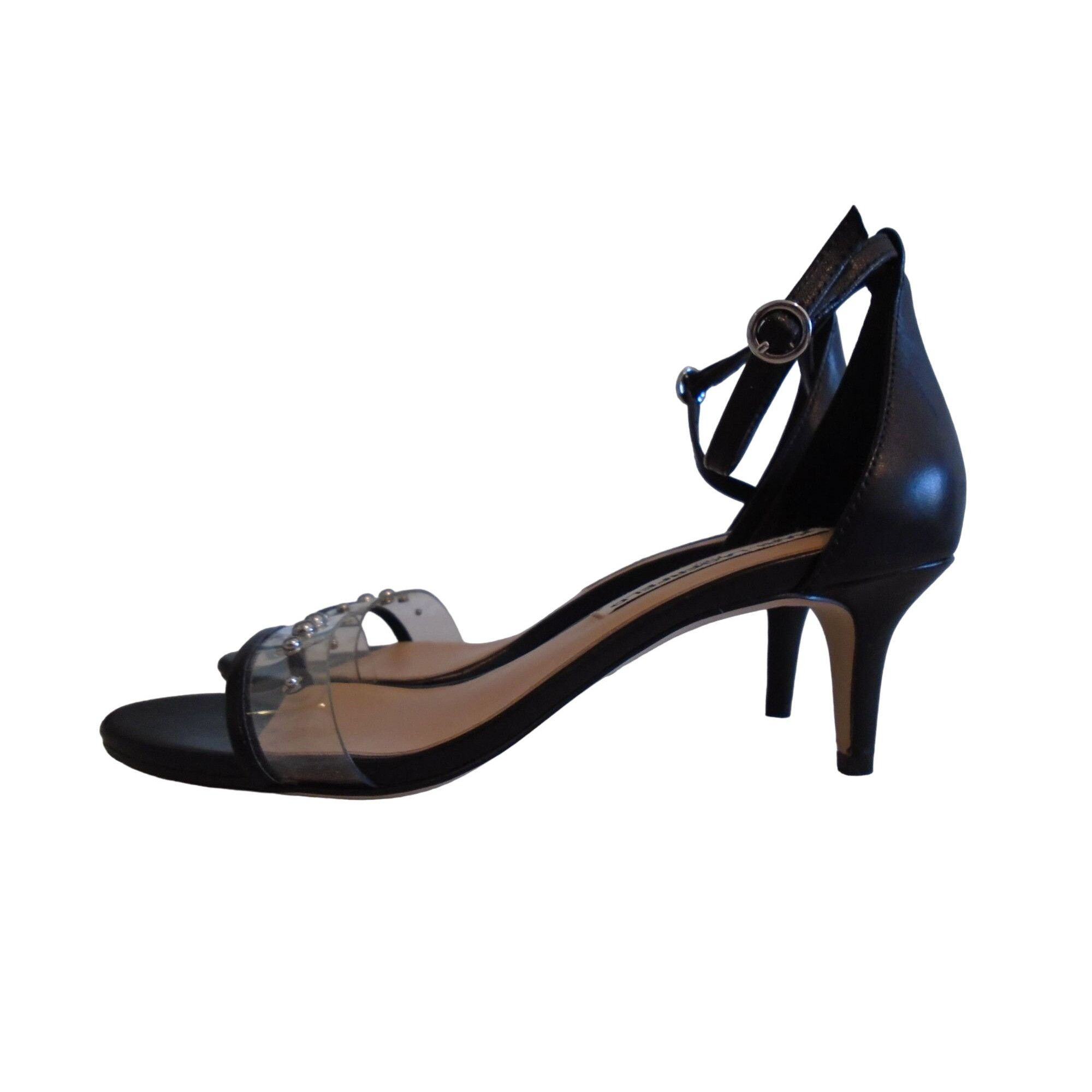 Karl Lagerfeld Karl Lagerfeld Paris Dixie Clear Kitten Heel Ankle Strap 7M Grailed