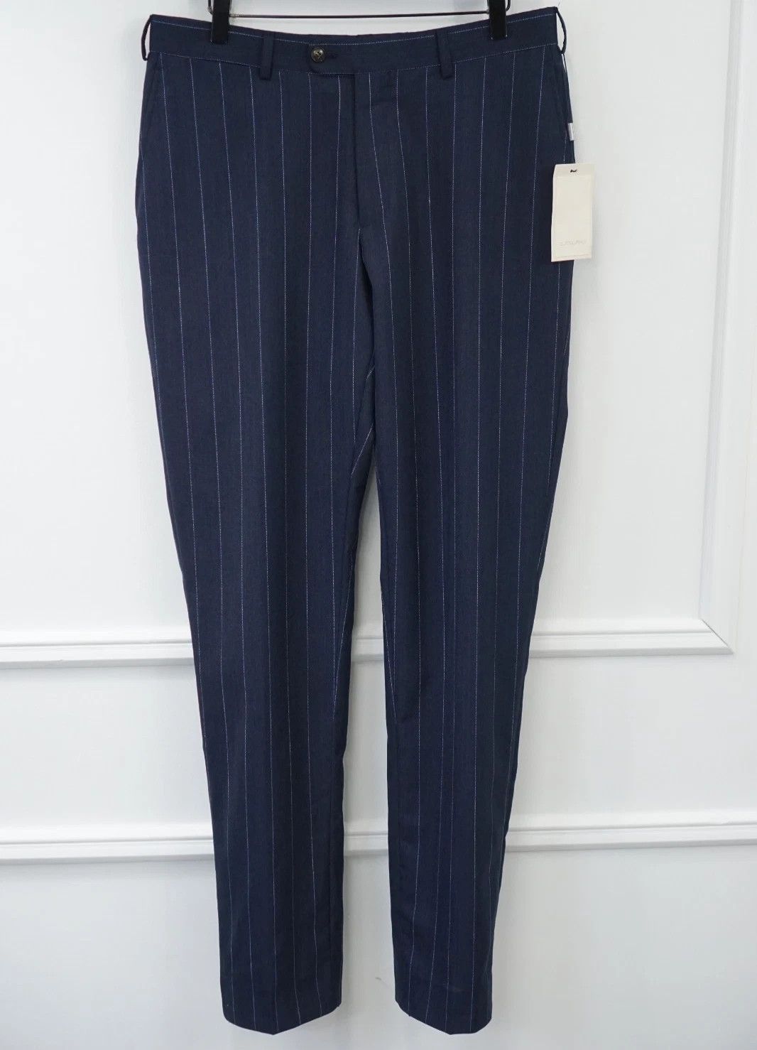 Suitsupply Men Suitsupply Pants Navy Blue Wool Brescia Size UK/US38 Size 38R - 1 Thumbnail