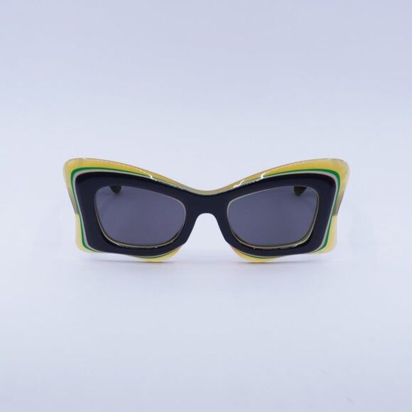 Loewe Loewe LW40140U 20A Sunglasses Black/Orange Cat Eye Frame Size ONE SIZE - 3 Thumbnail