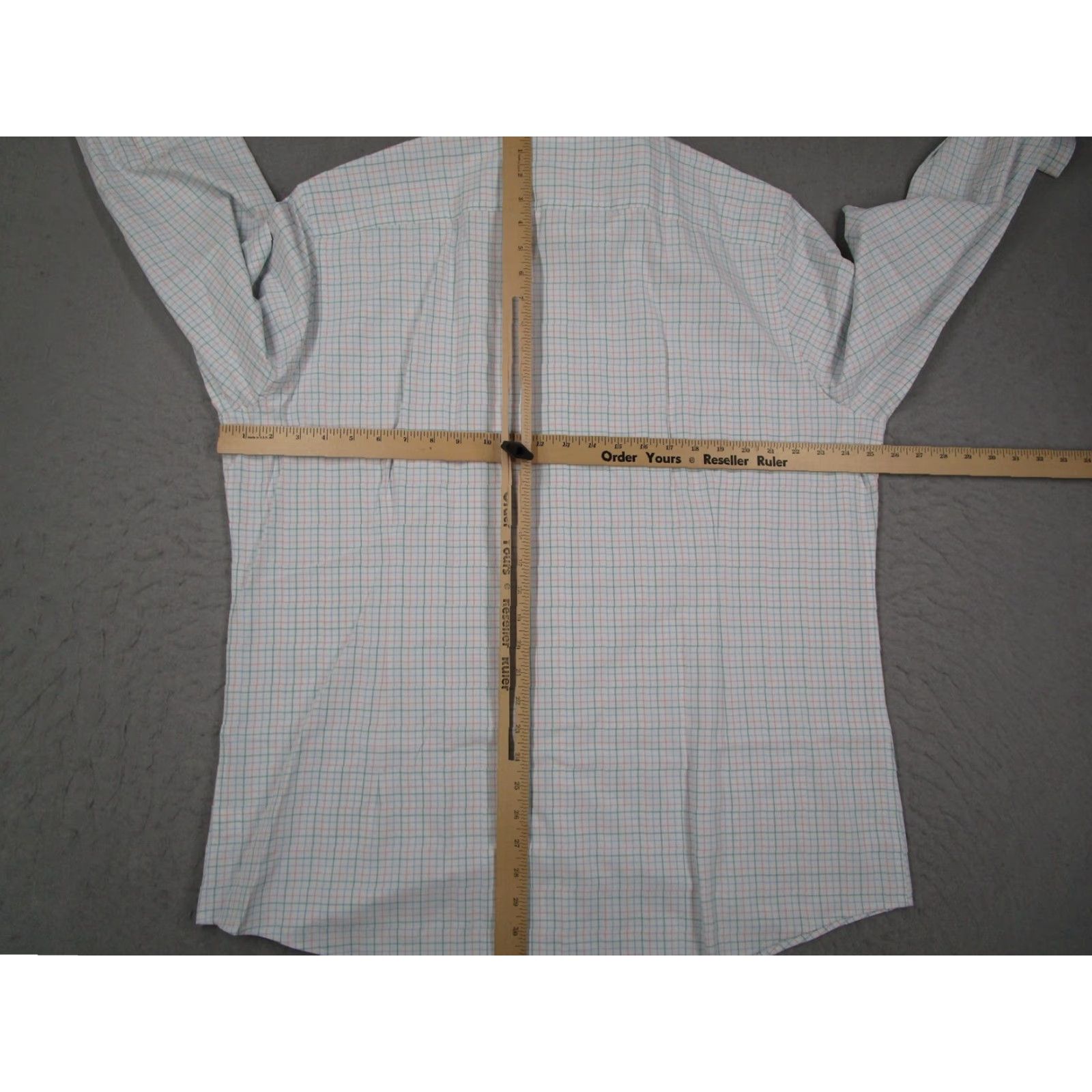 Mizzen+Main Mizzen+Main Leeward Shirt Mens XL White Cameron Plaid Classic Dress Long Sleeve Size 46R - 6 Thumbnail