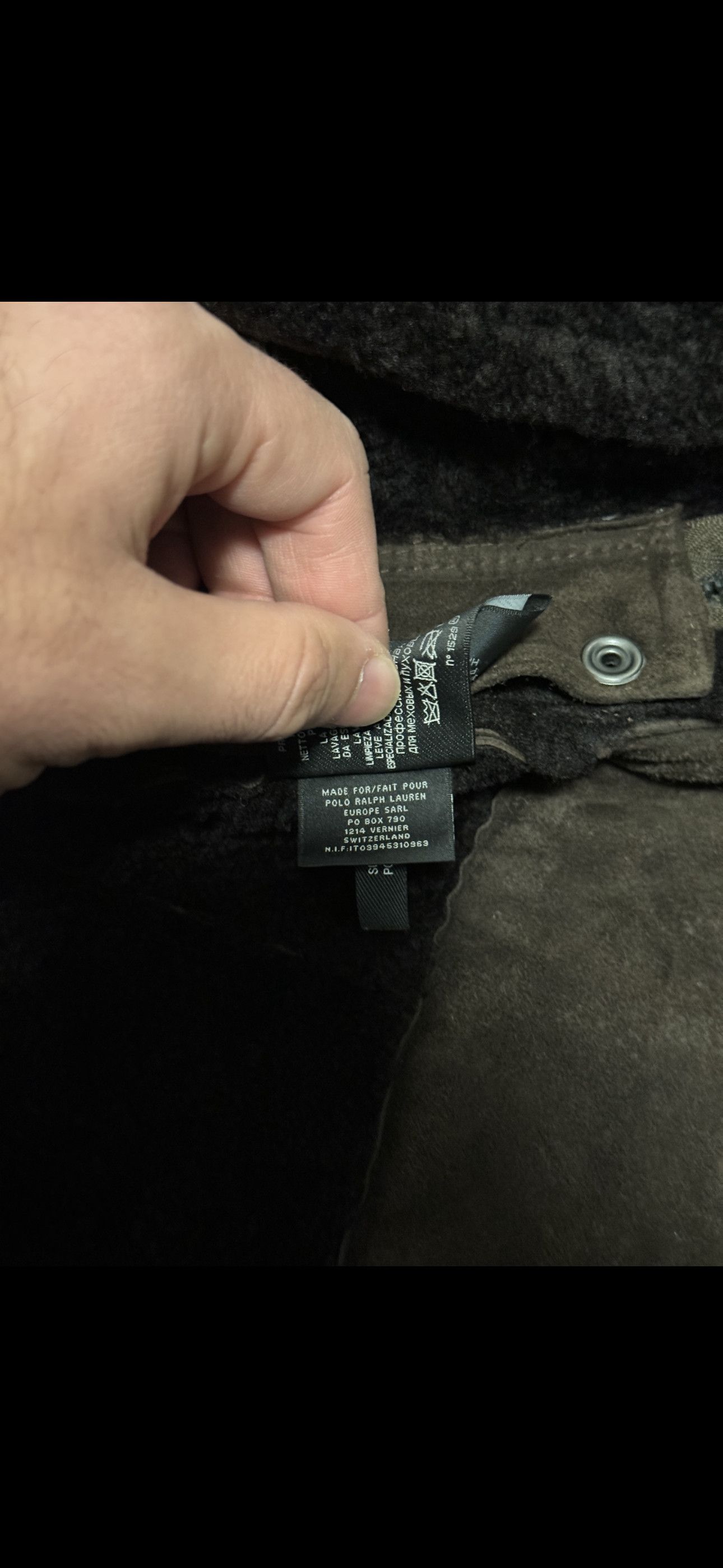 Ralph Lauren Black Label Biker Lamb suede and Shearling Leather Jacket Size US S / EU 44-46 / 1 - 11 Thumbnail