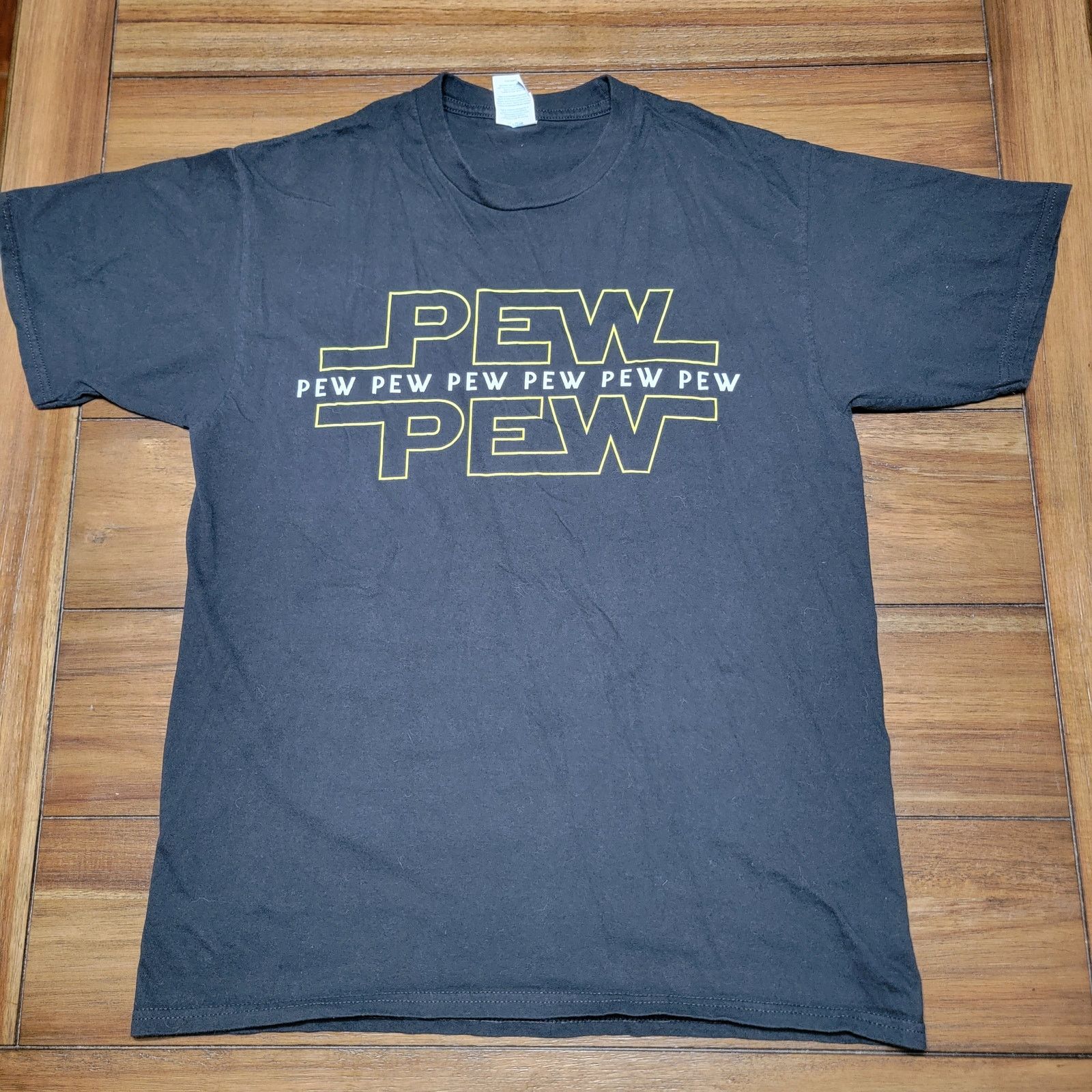 Star Wars Star Wars Unisex Tee (Gildan) "Pew Pew Pew" - Size Medium Size M / US 6-8 / IT 42-44 - 2 Thumbnail