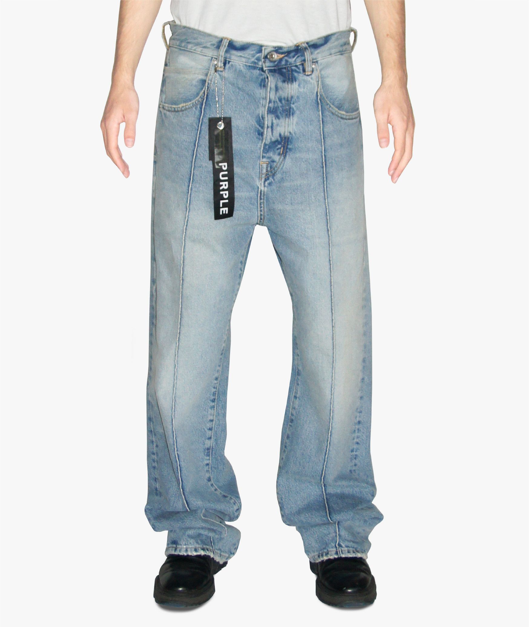 Purple Brand Washed Wide Leg Jeans Size US 32 / EU 48 - 1 Thumbnail