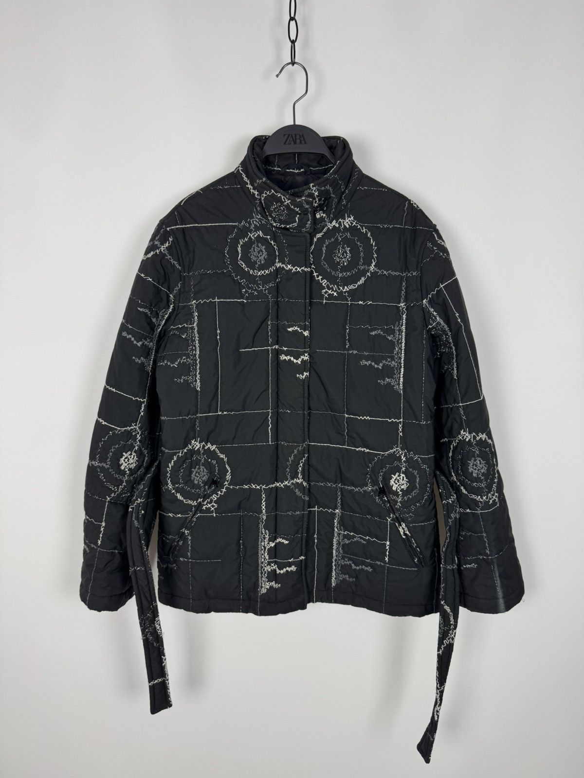 Fay Fay Embroidered Quilted Jacket Size L / US 10 / IT 46 - 3 Thumbnail