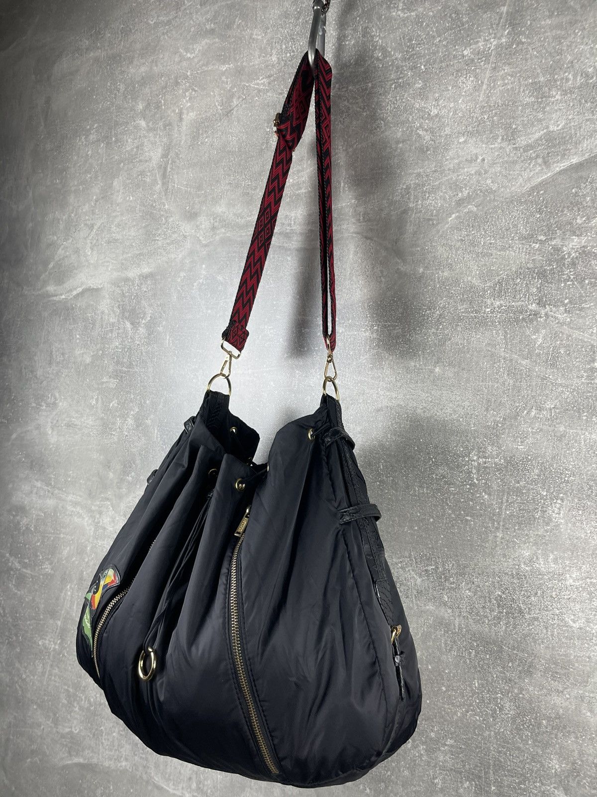 Roberto Cavalli Roberto Cavalli Freedom Y2K Nylon Bag Toucan Zip Pockets Size ONE SIZE - 7 Thumbnail